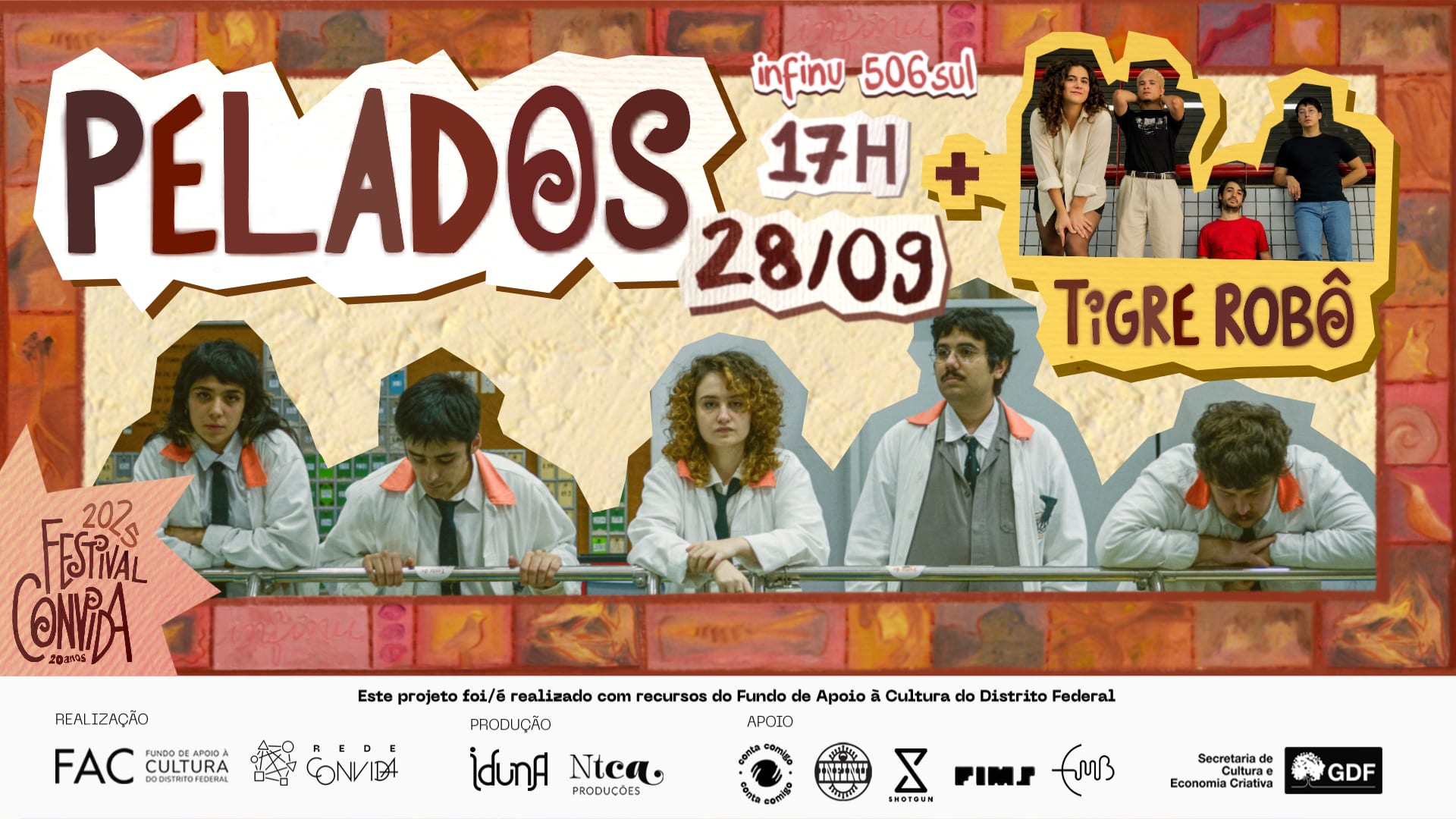Festival Convida Apresenta Pelados + Tigre Robô Cover