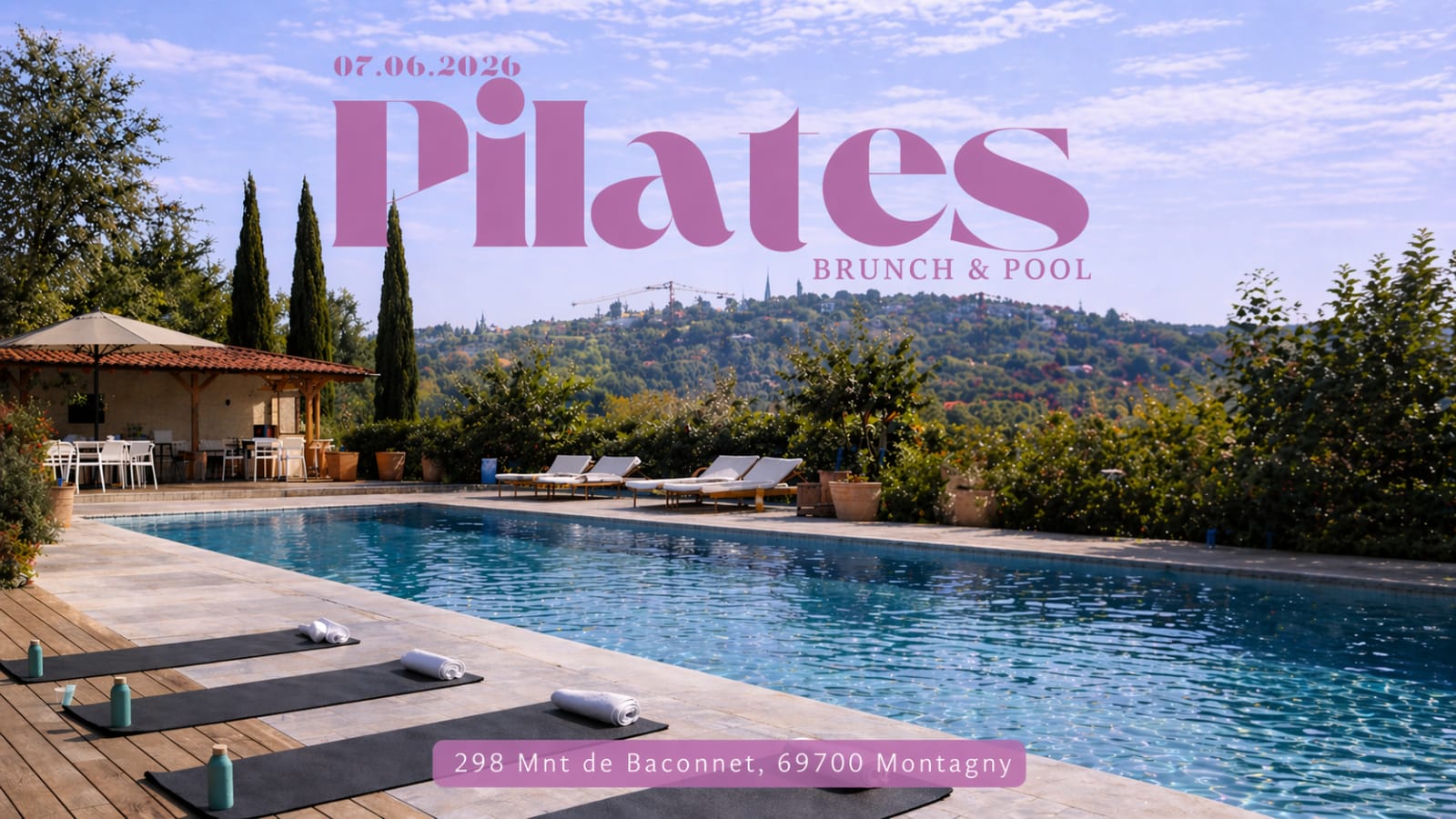 Pilates, Brunch & Pool Cover