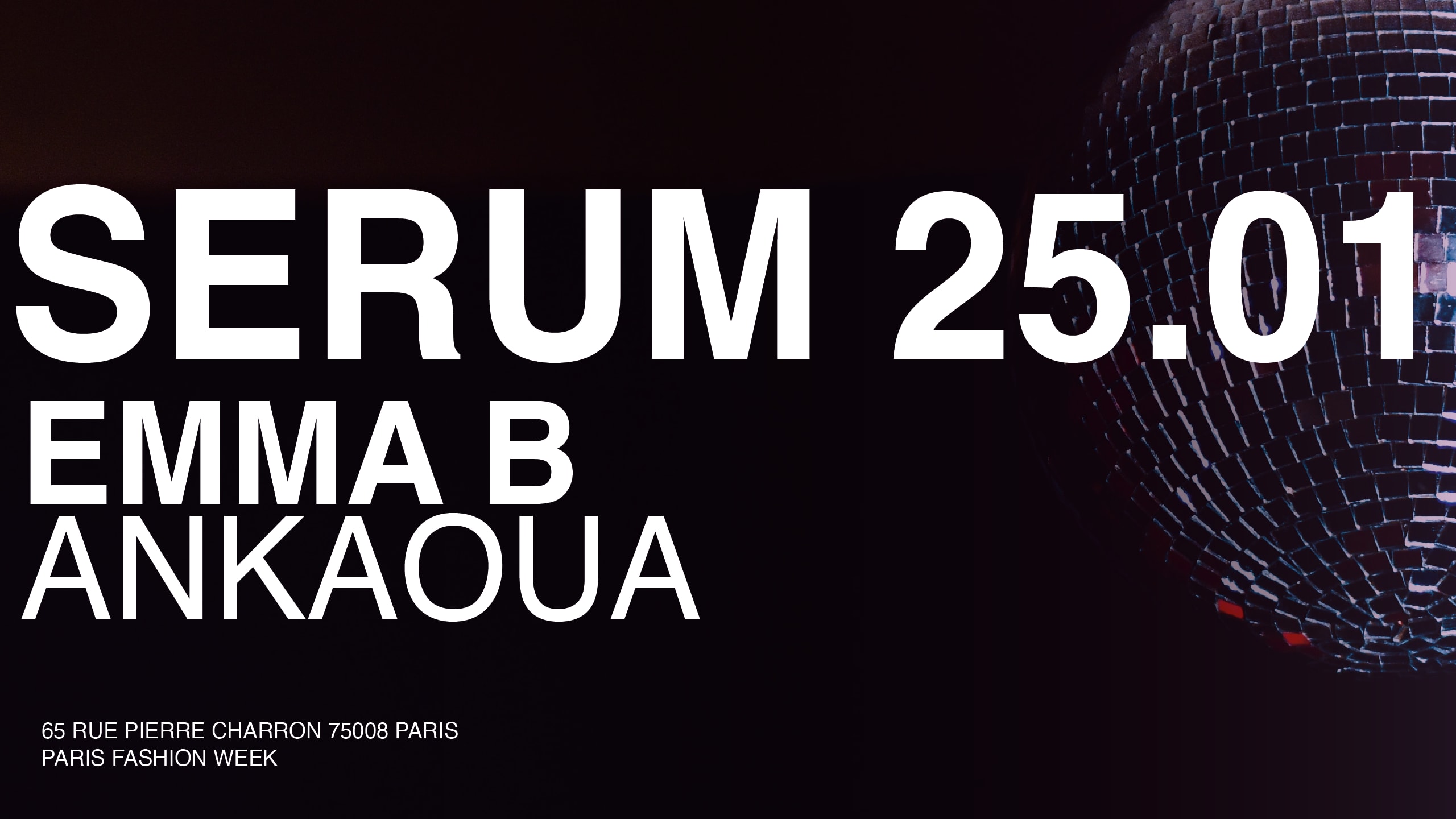 Mirage Presents Serum / Pfw W/ Emma B, Ankaoua, Krief Cover