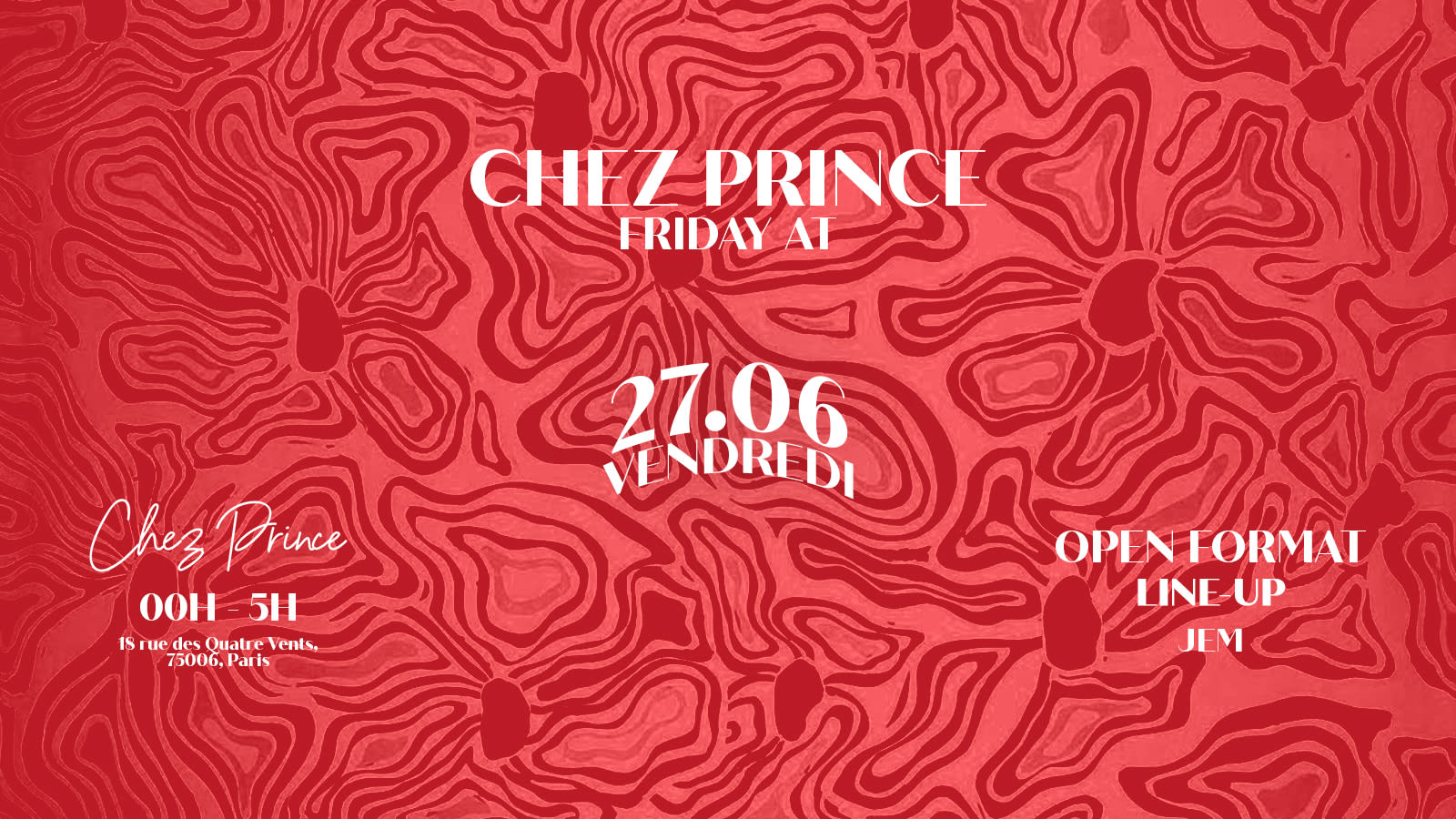 Friday At | @Chez Prince Paris Cover