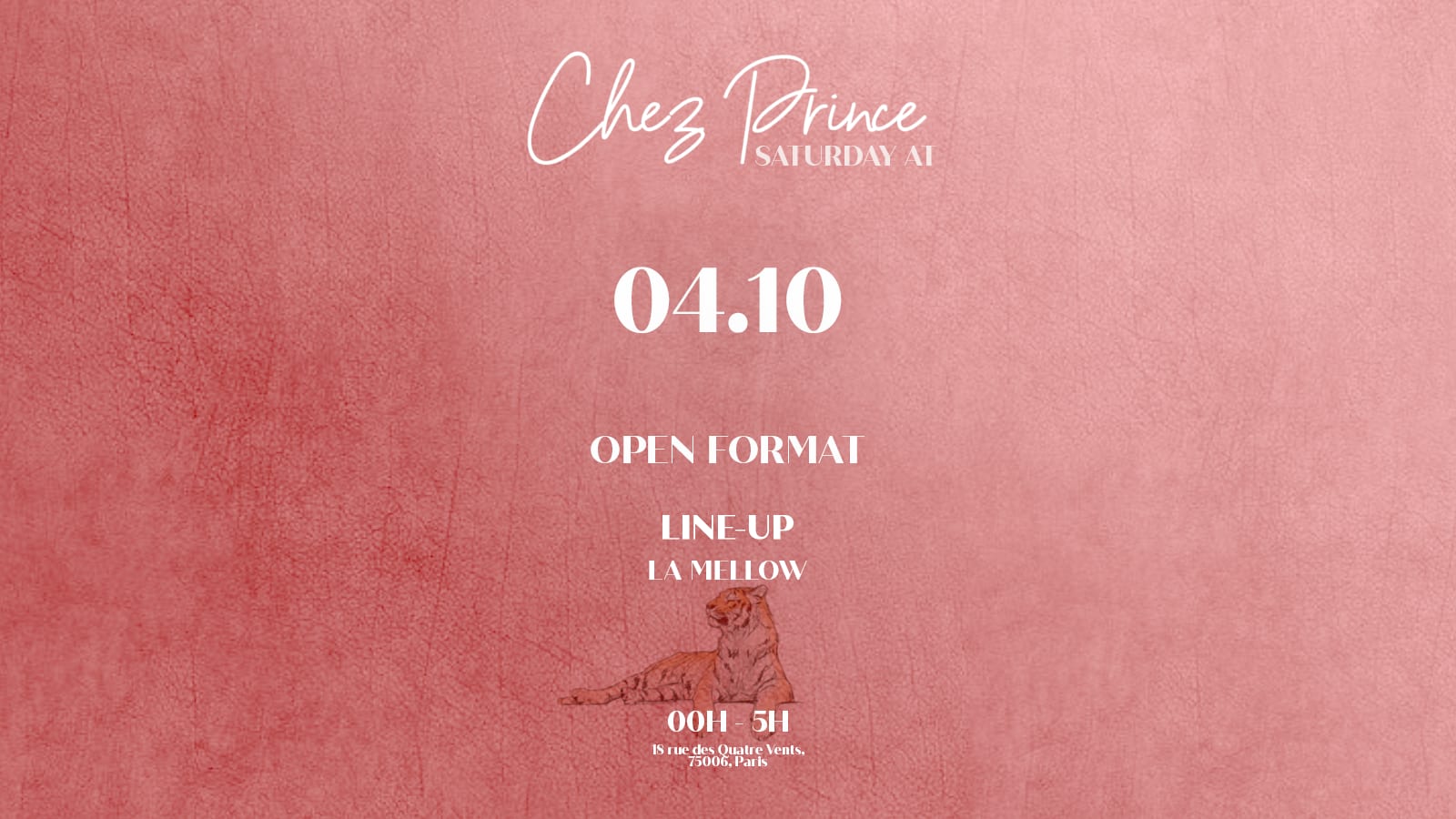 Saturday At | @Chez Prince St-Germain | Open Format Music Cover
