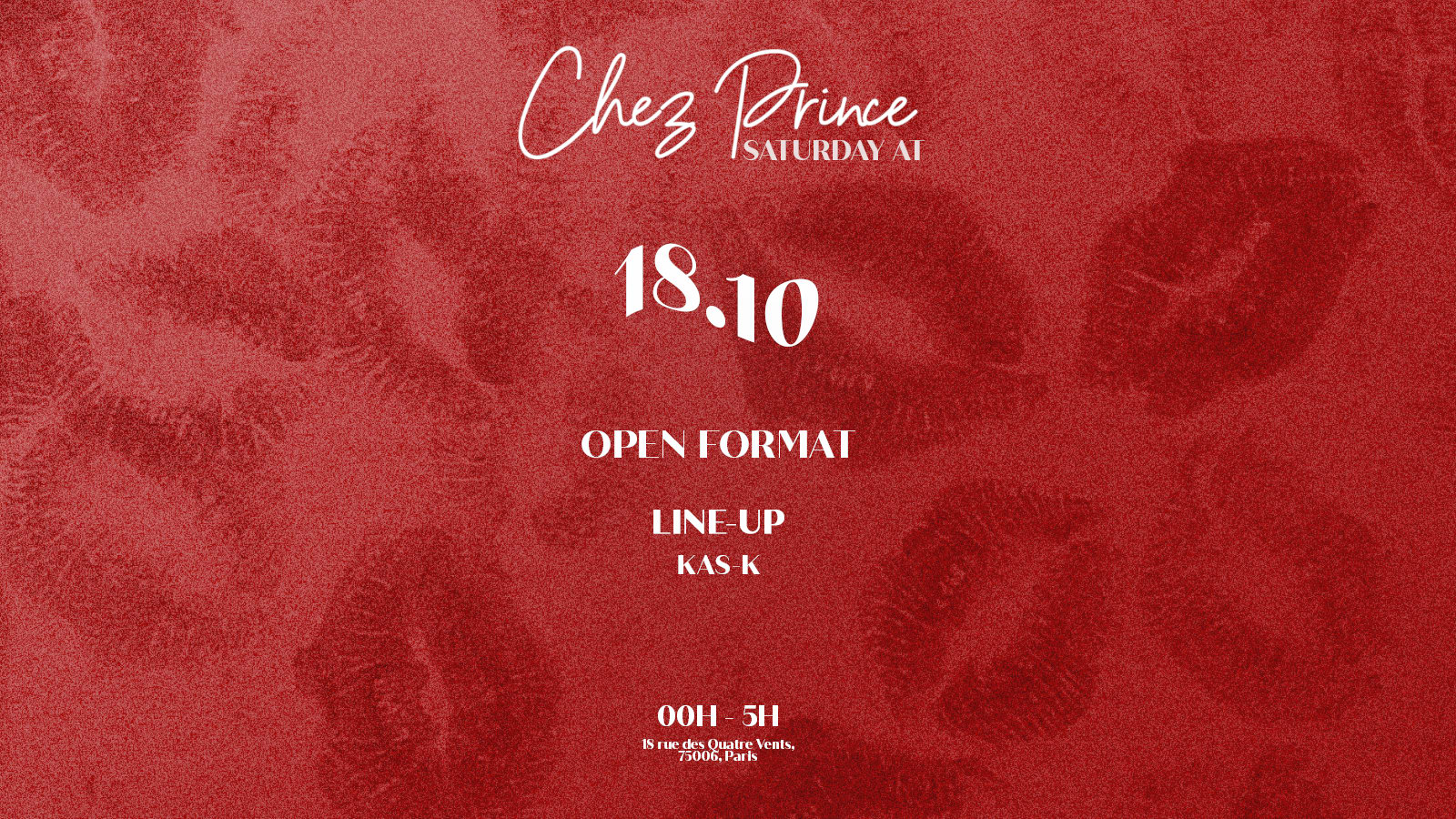 Saturday At | @Chez Prince St-Germain | Open Format Music Cover