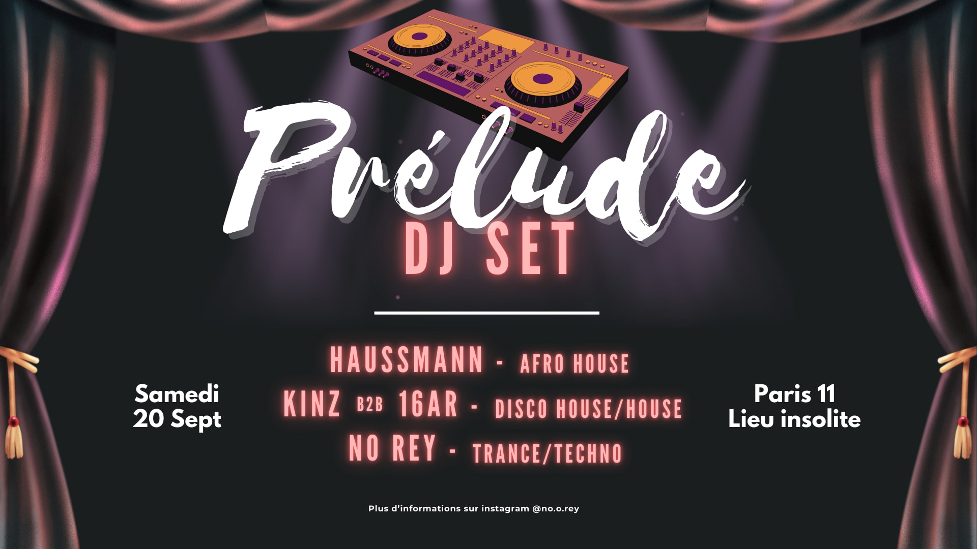 Prélude - No Rey W/ Kinz B2b 16ar & Haussmann Cover