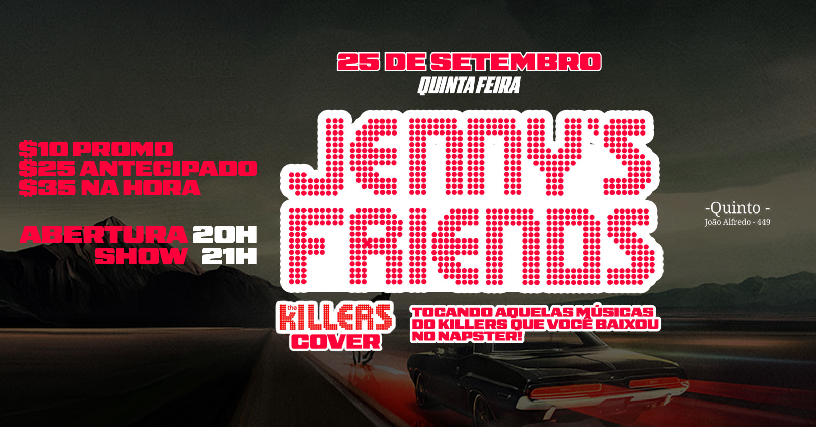 The Killers Com Jenny’S Friends (25.09) - Quinta! Cover
