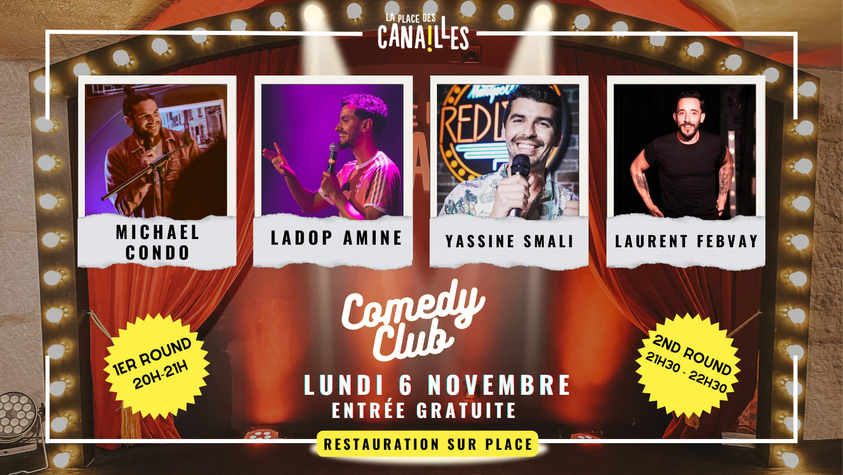 Canailles Comedy Club - Lundi 6 Novembre Cover