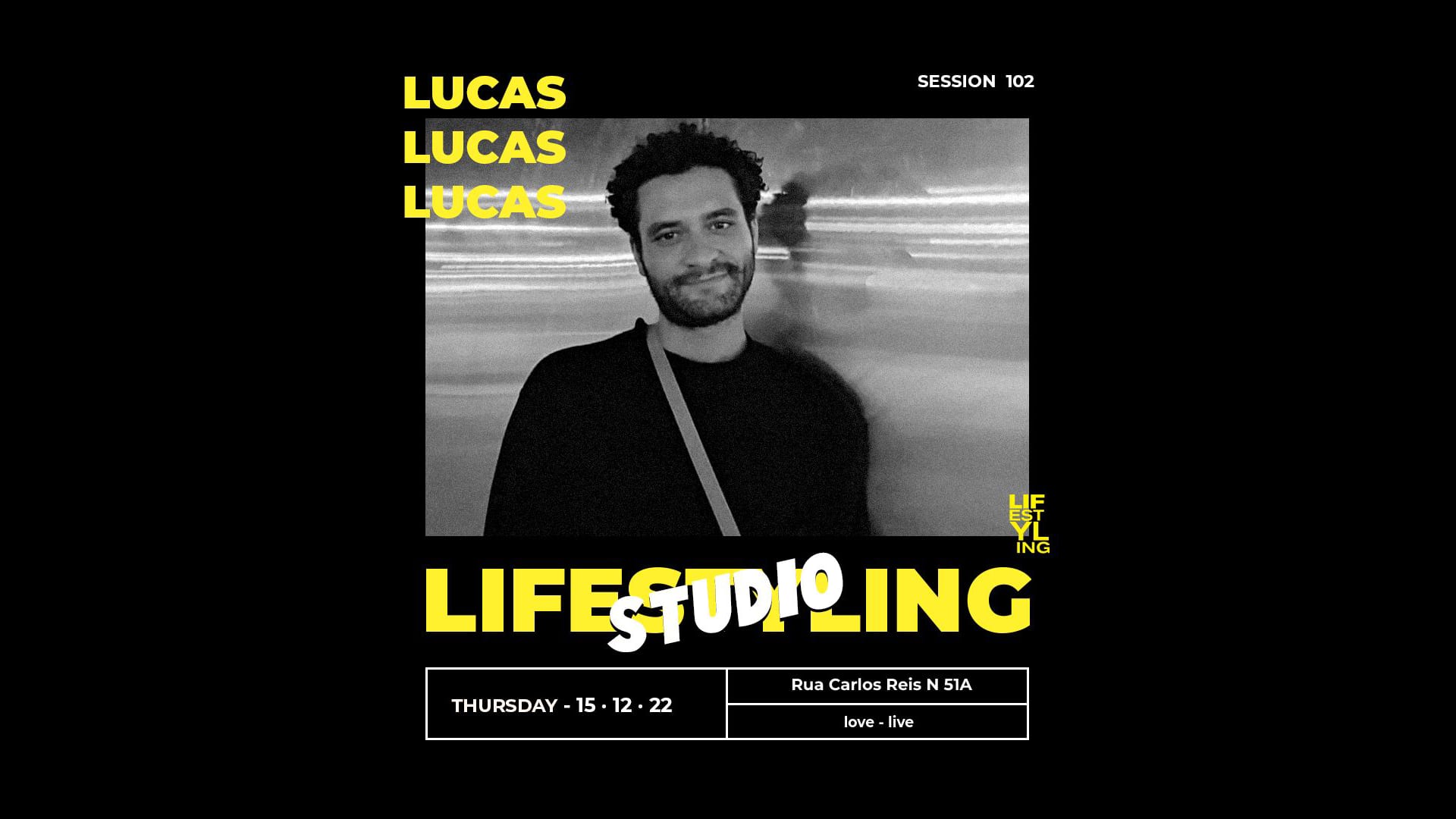 Lifestyling Studio Session 102 - Lucas | Free Entrance | Cover