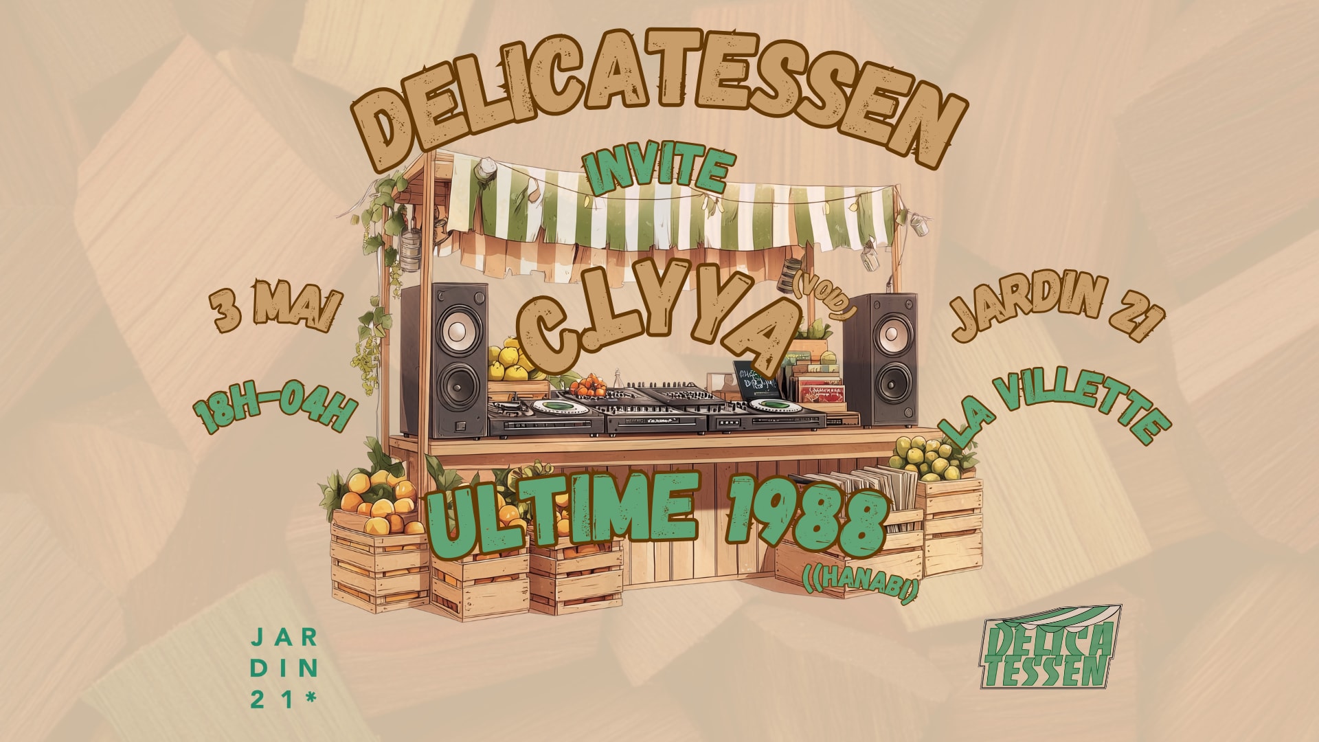 Delicatessen X Jardin 21 - Dj Set Cover