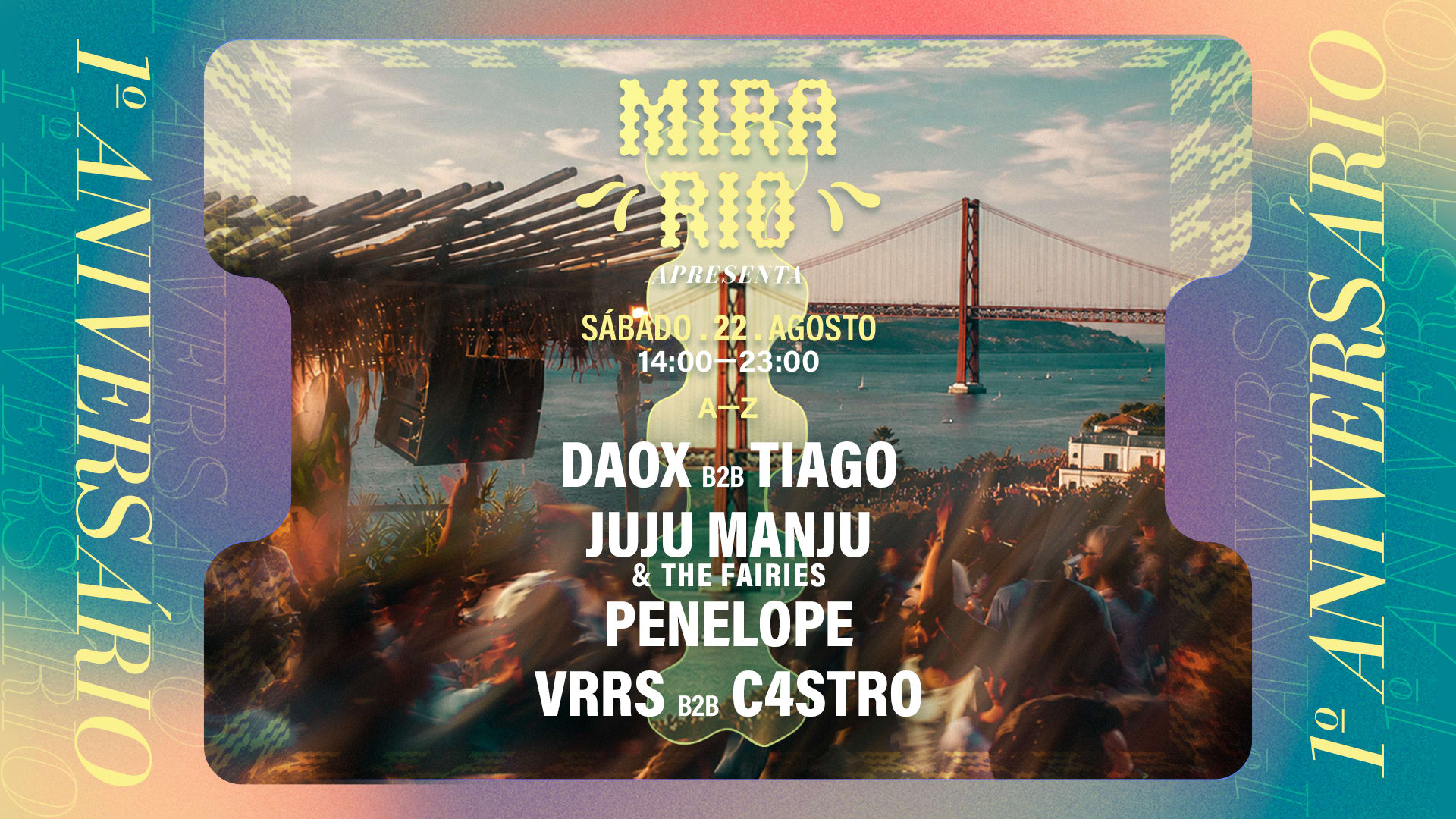 1 Aniversario Mira Rio : Daox, Penelope, Tiago, Juju Manju Cover