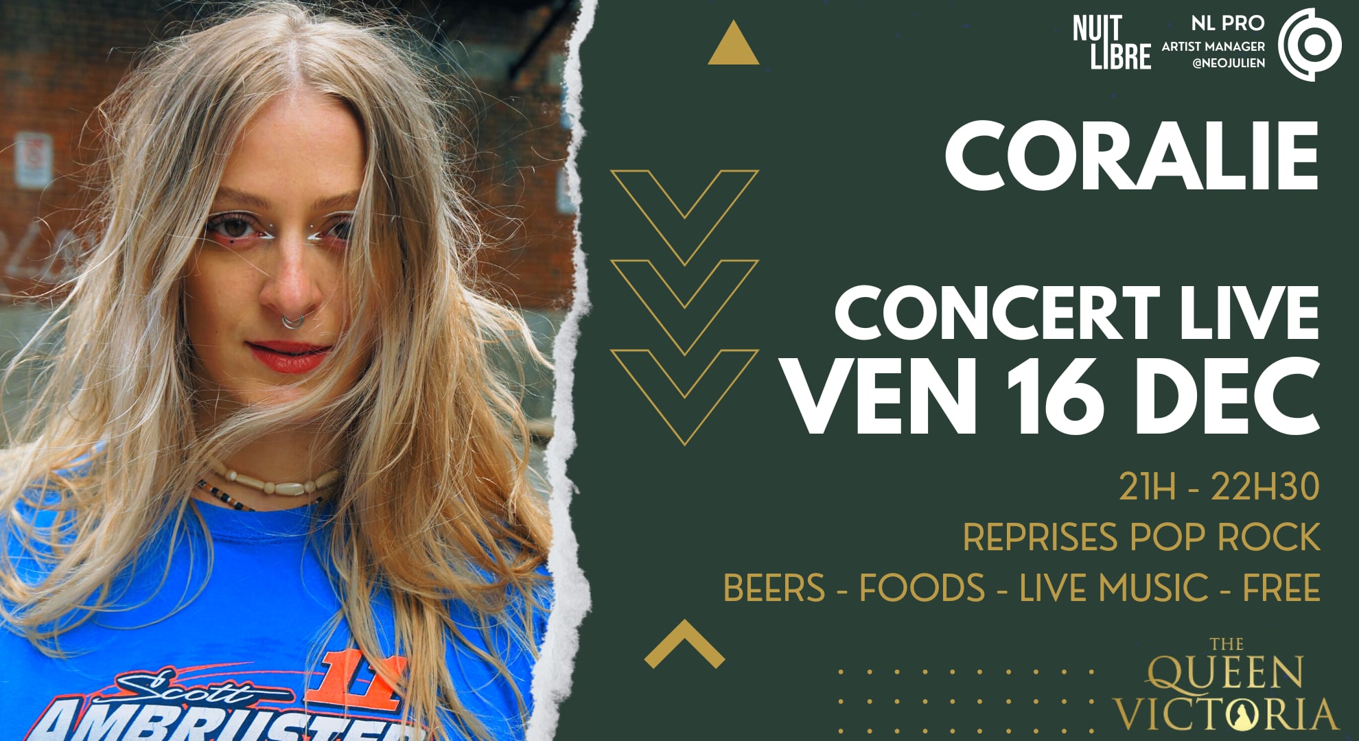 🎤 Concert Live : Coralie I Queen Victoria 🎤 Cover