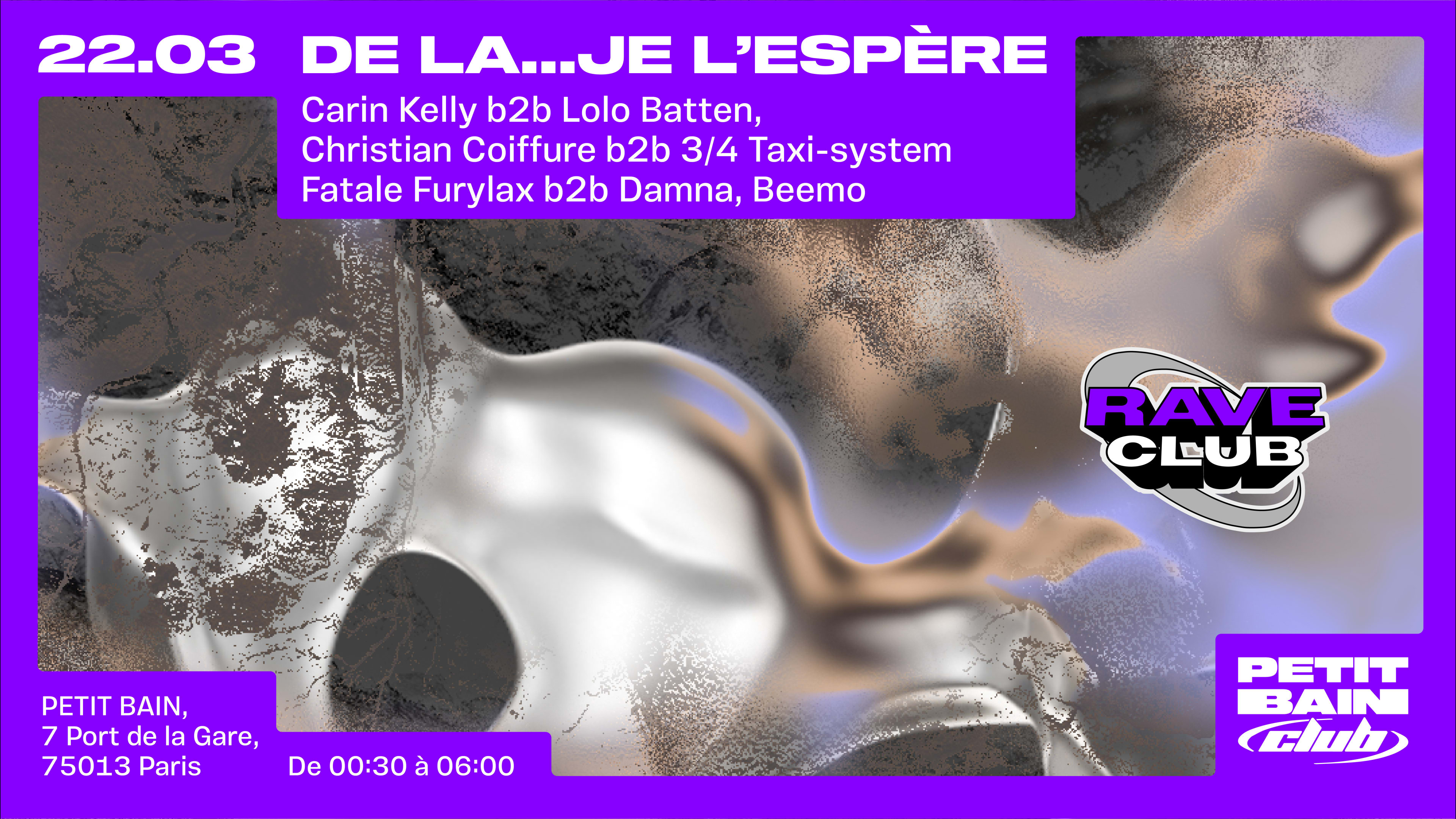 De La...Je L'espere [Vente Sur Place] Cover