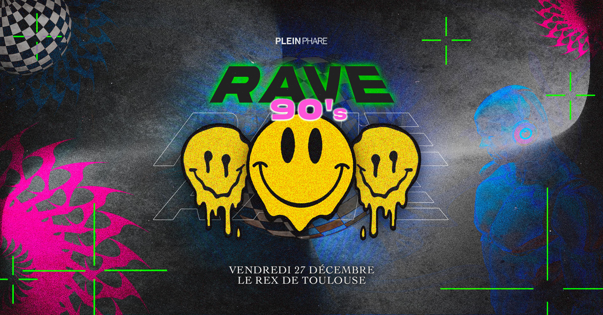Rave 90's - Plein Phare Cover