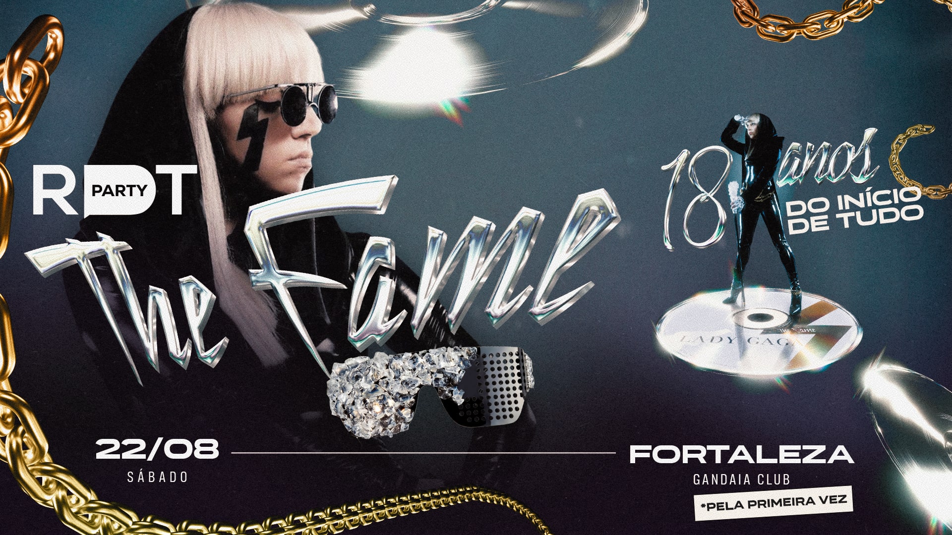 Rdt Party: The Fame Em Fortaleza | Gaga | 22.08 Cover