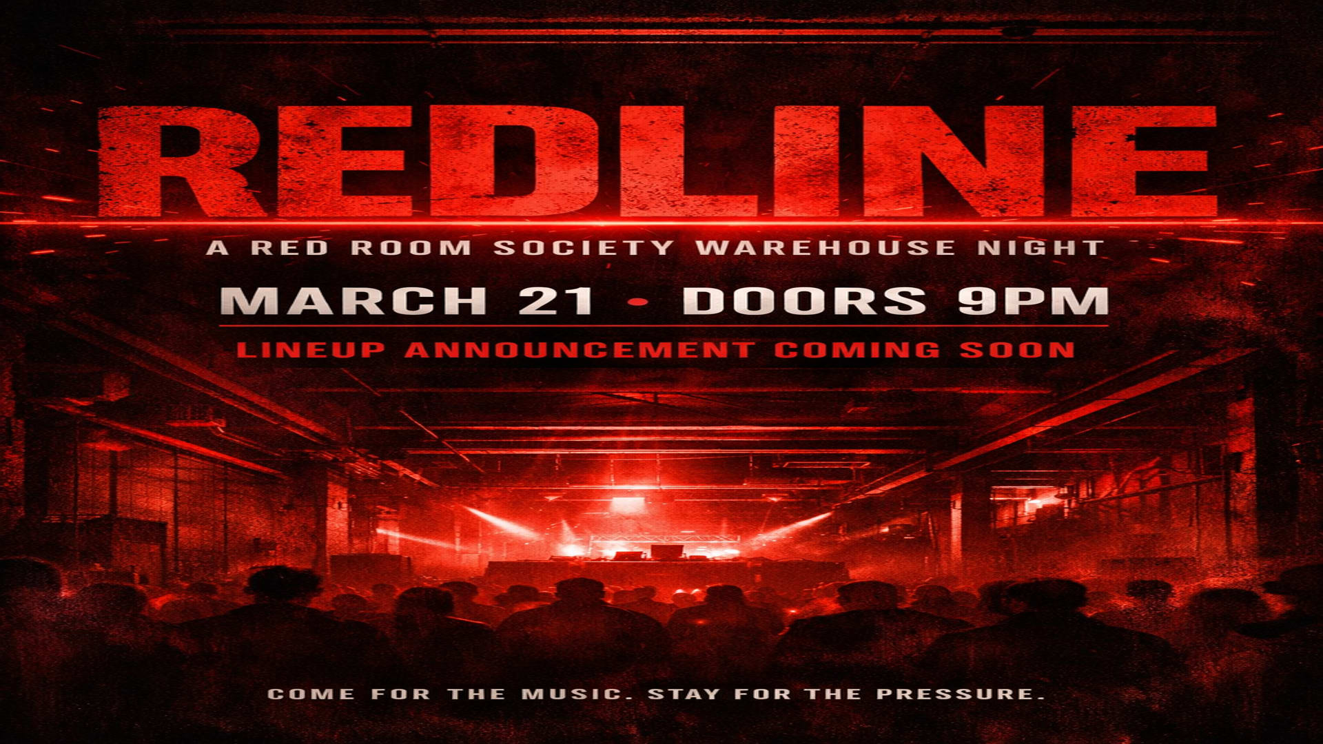 Redline - A Red Room Society Warehouse Night Cover