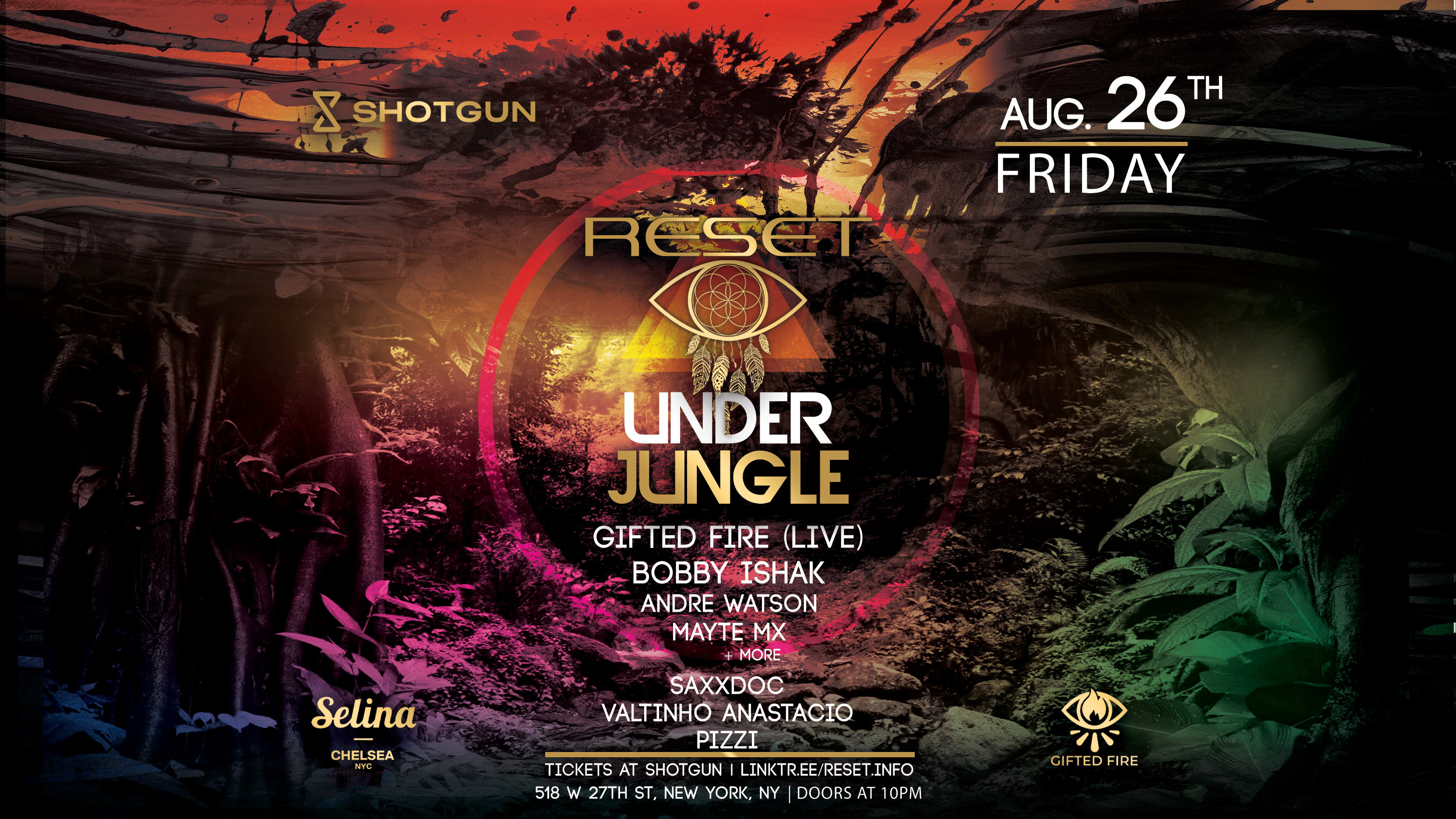 Reset | Under Jungle | Gifted Fire Live | Bobby Ishak + More Cover
