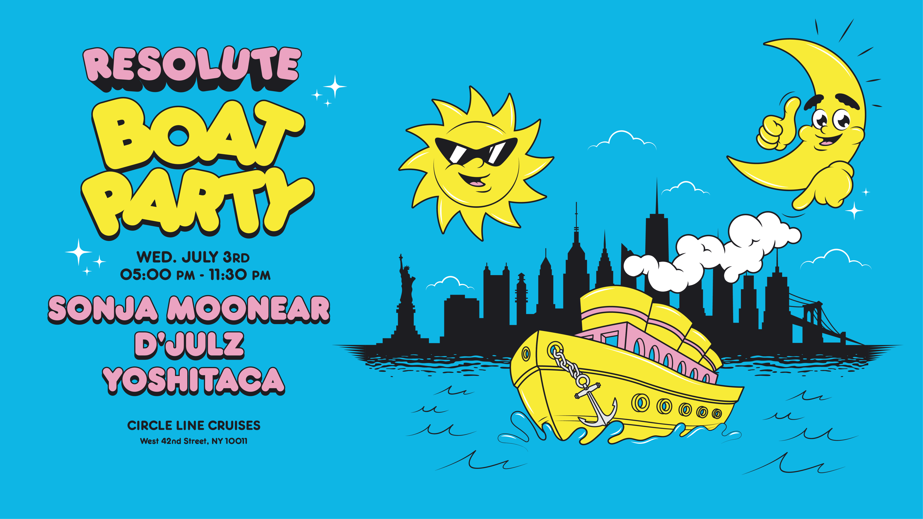 Sold Out / Resolute Annual July 3rd Boat Party Cover