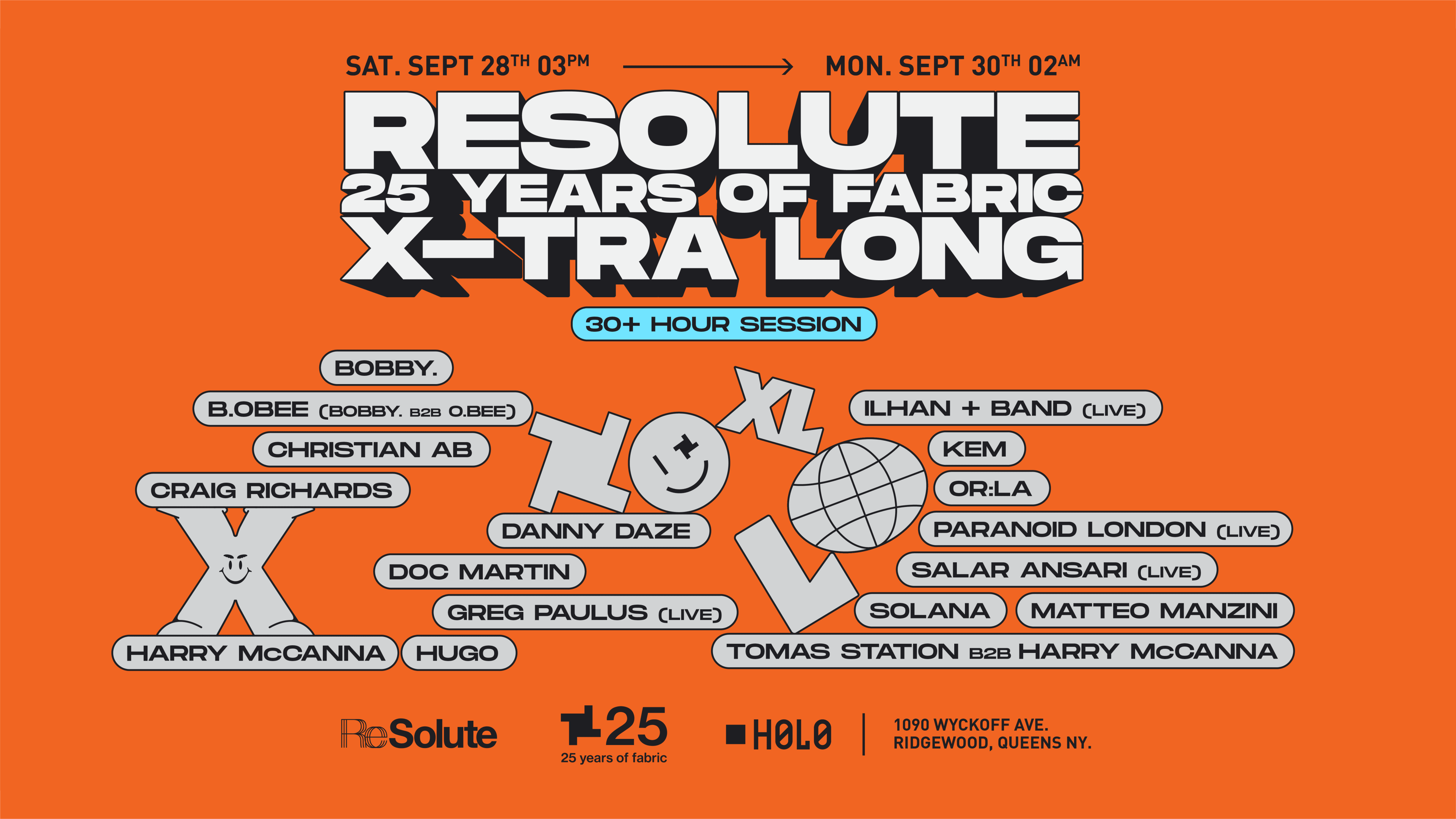 Resolute XL: 25 Years Of Fabric Around The World Cover