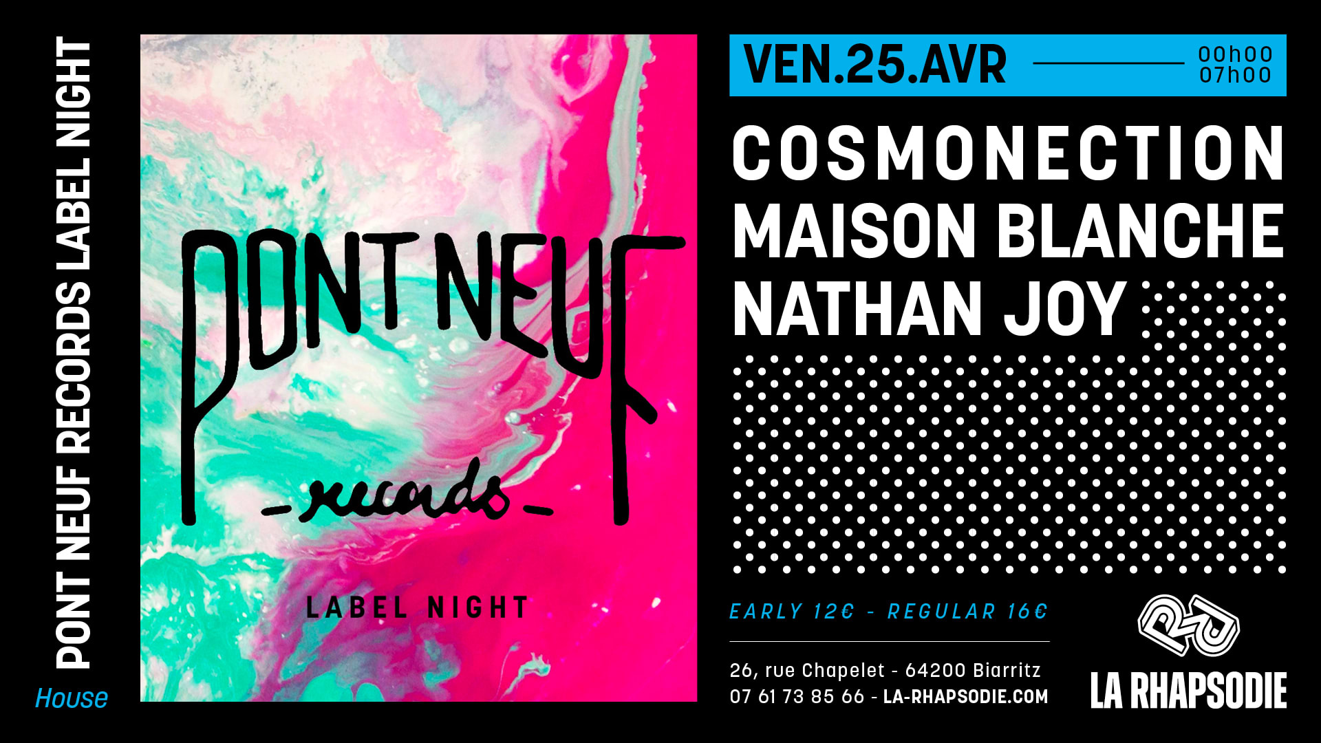 Pont Neuf Records Label Night Cover