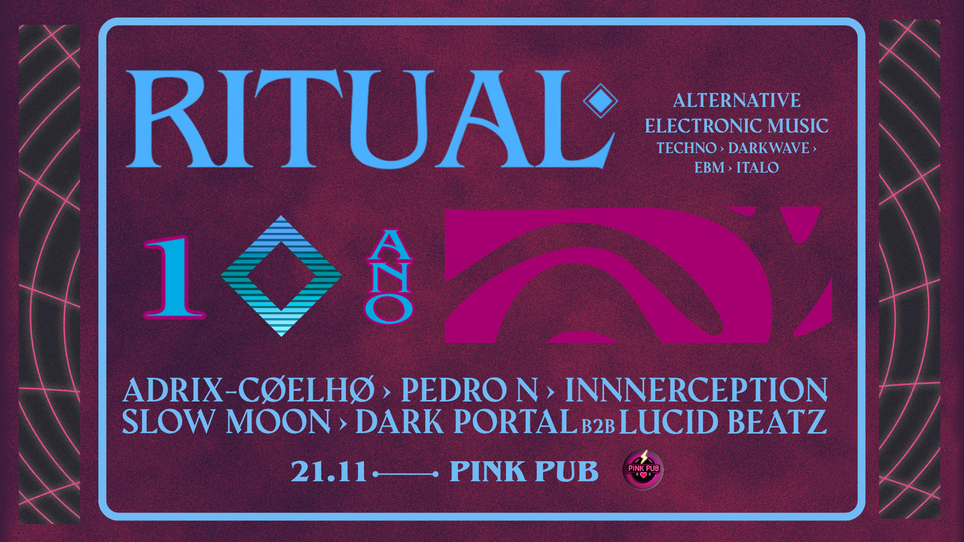 Ritual 1 Ano - 21/11 @ Pink Pub Cover