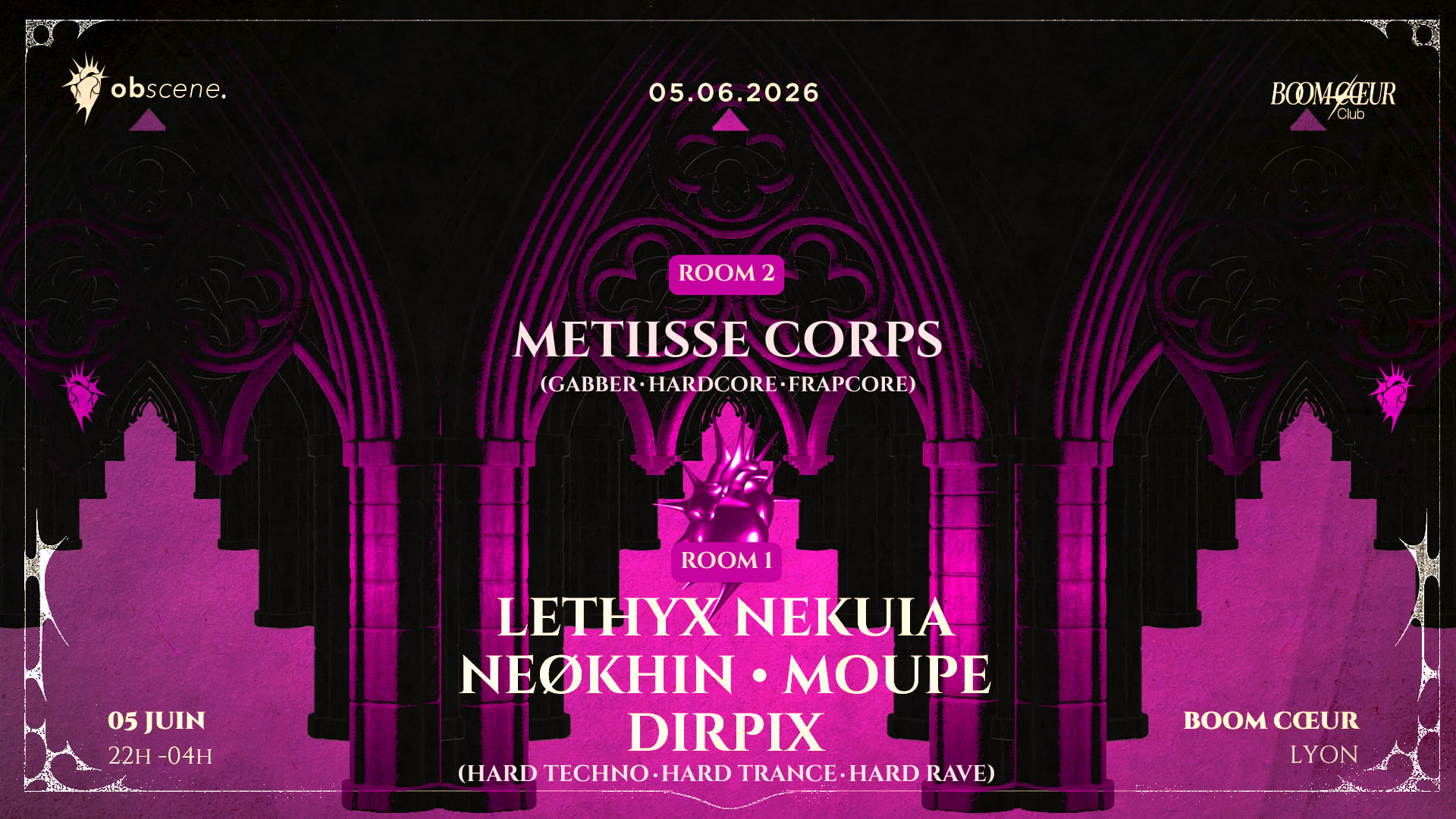 Obscene : Lethyx Nekuia - Moupe - Neøkhin - Dirpix Cover
