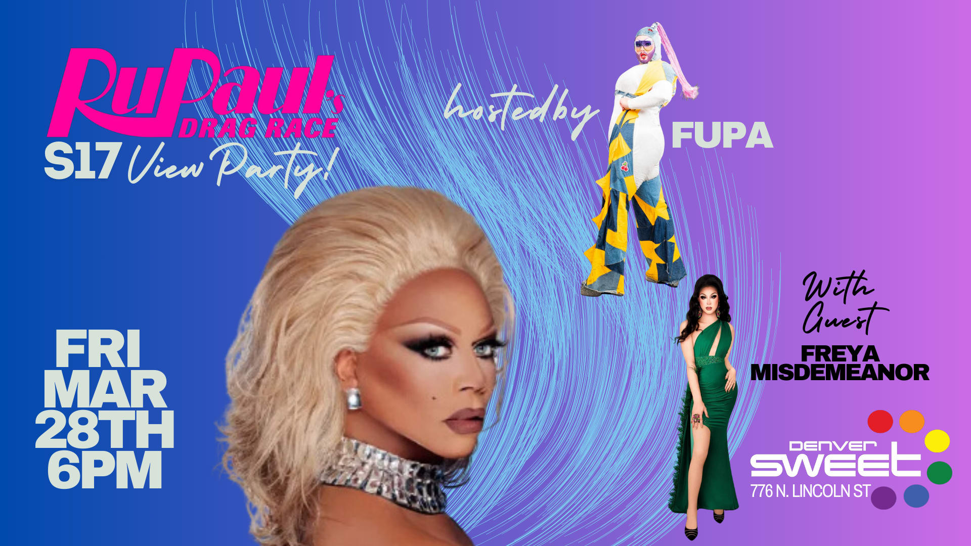 Drag Race View Party - Hosted By Fupa (No Cover) 3/28 Cover