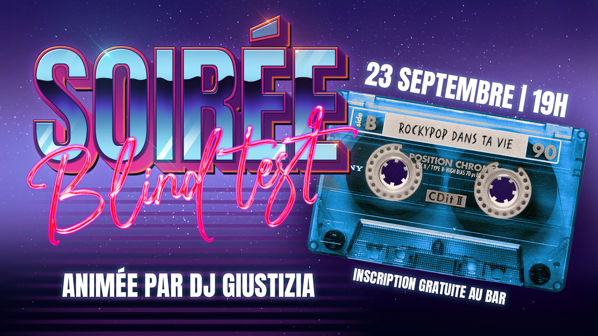 Soirée Blindtest & Dj Set | Rockypop Marseille Cover