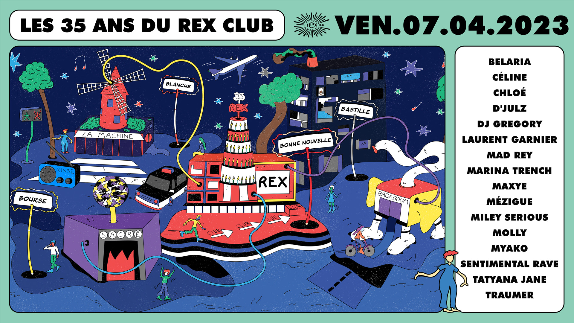 Rex Club 35 Ans Anniversaire  Cover