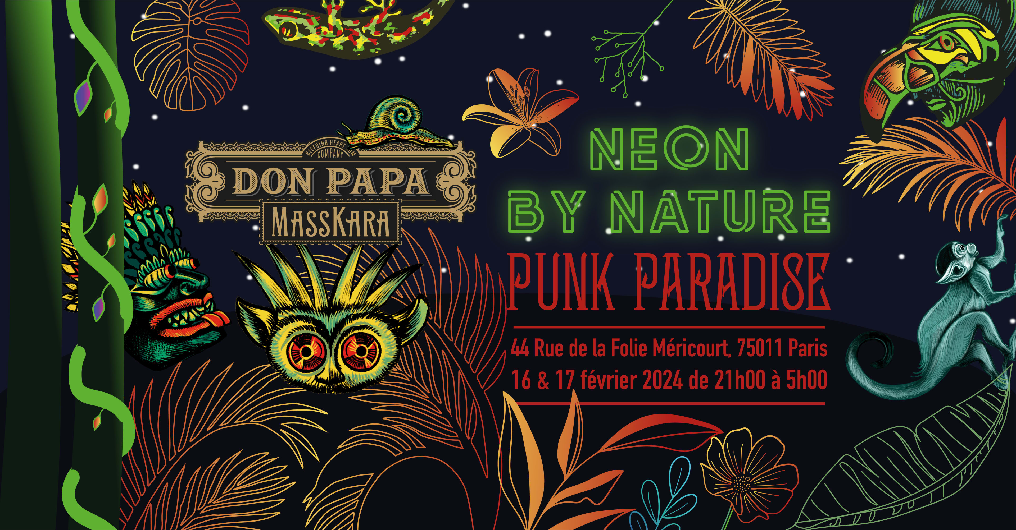 Soirée Don Papa Masskara - Neon By Nature - Punk Paradise Cover