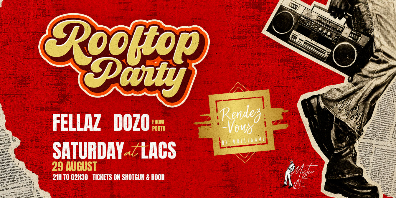 Saturday 29/08 Rooftop Party Lacs Rendez-Vous By Gu… Cover