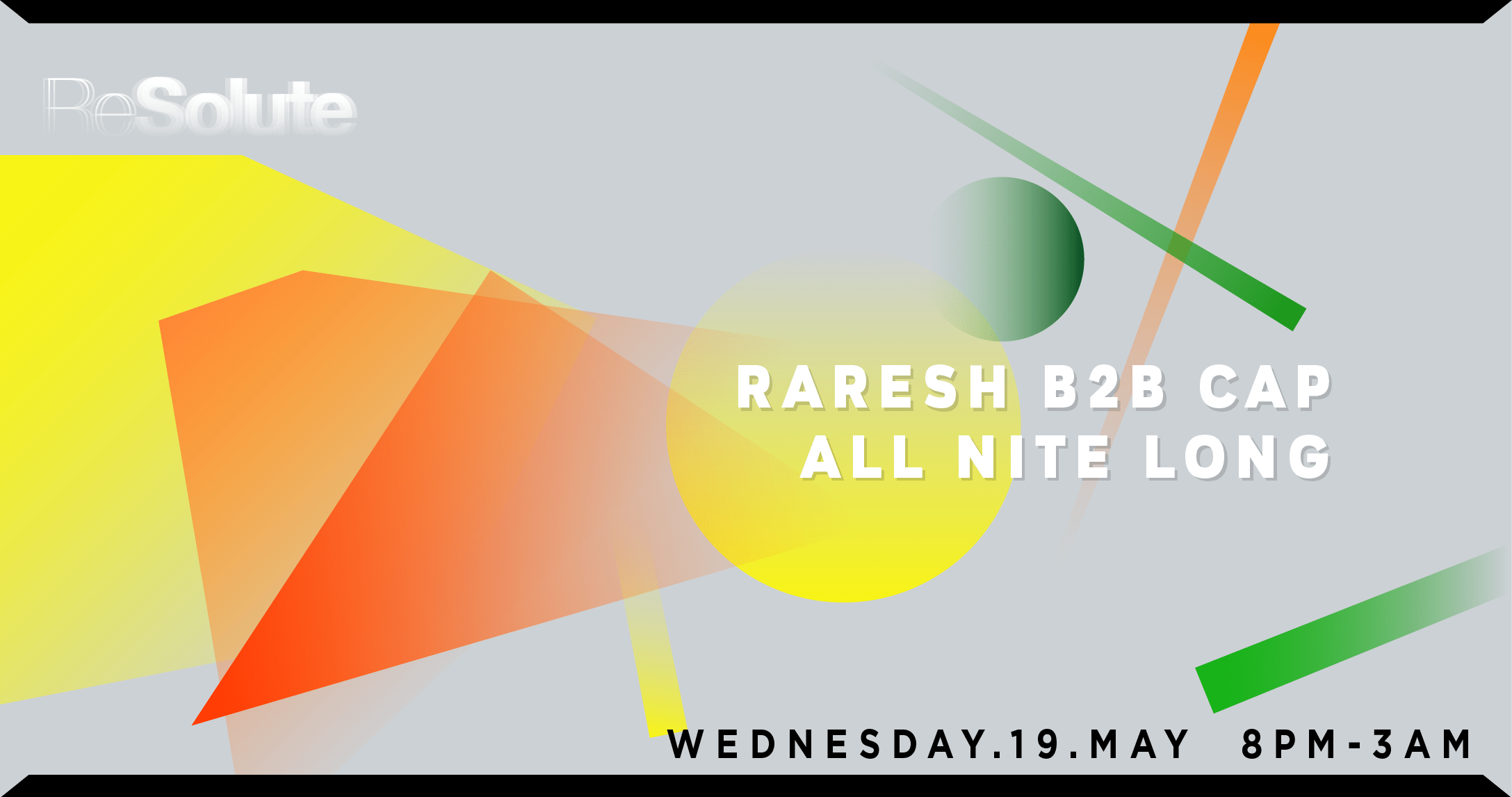 Resolute: Raresh B2b Cap (All Nite Long) Cover