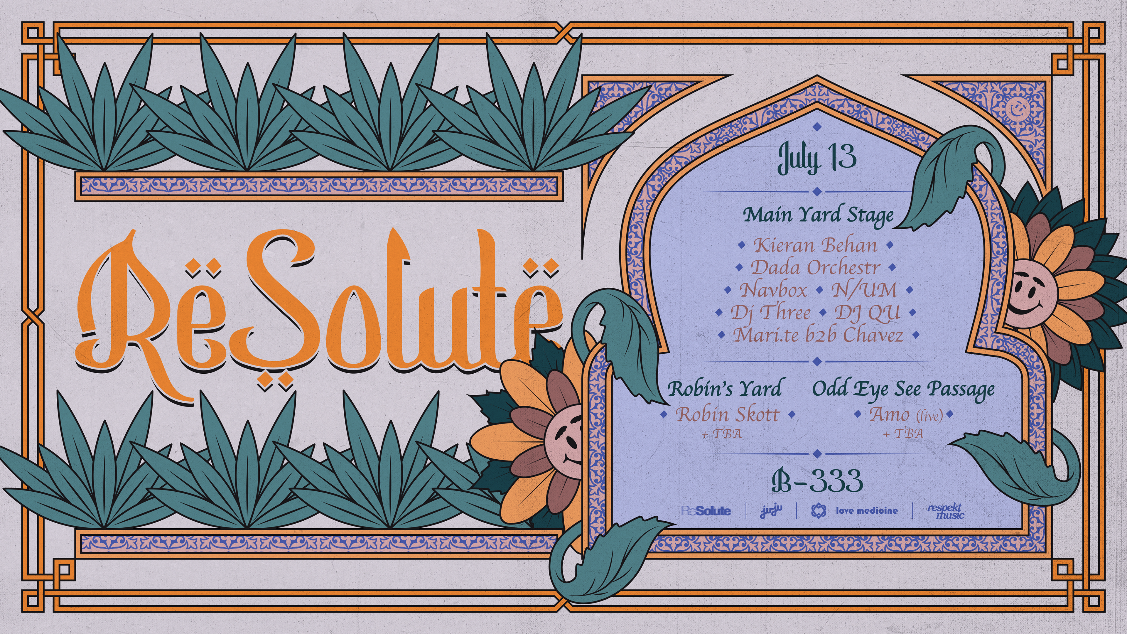 Resolute W/ Dj Three, Dj Qu, Kieran, N/Um Live + More Tba Cover