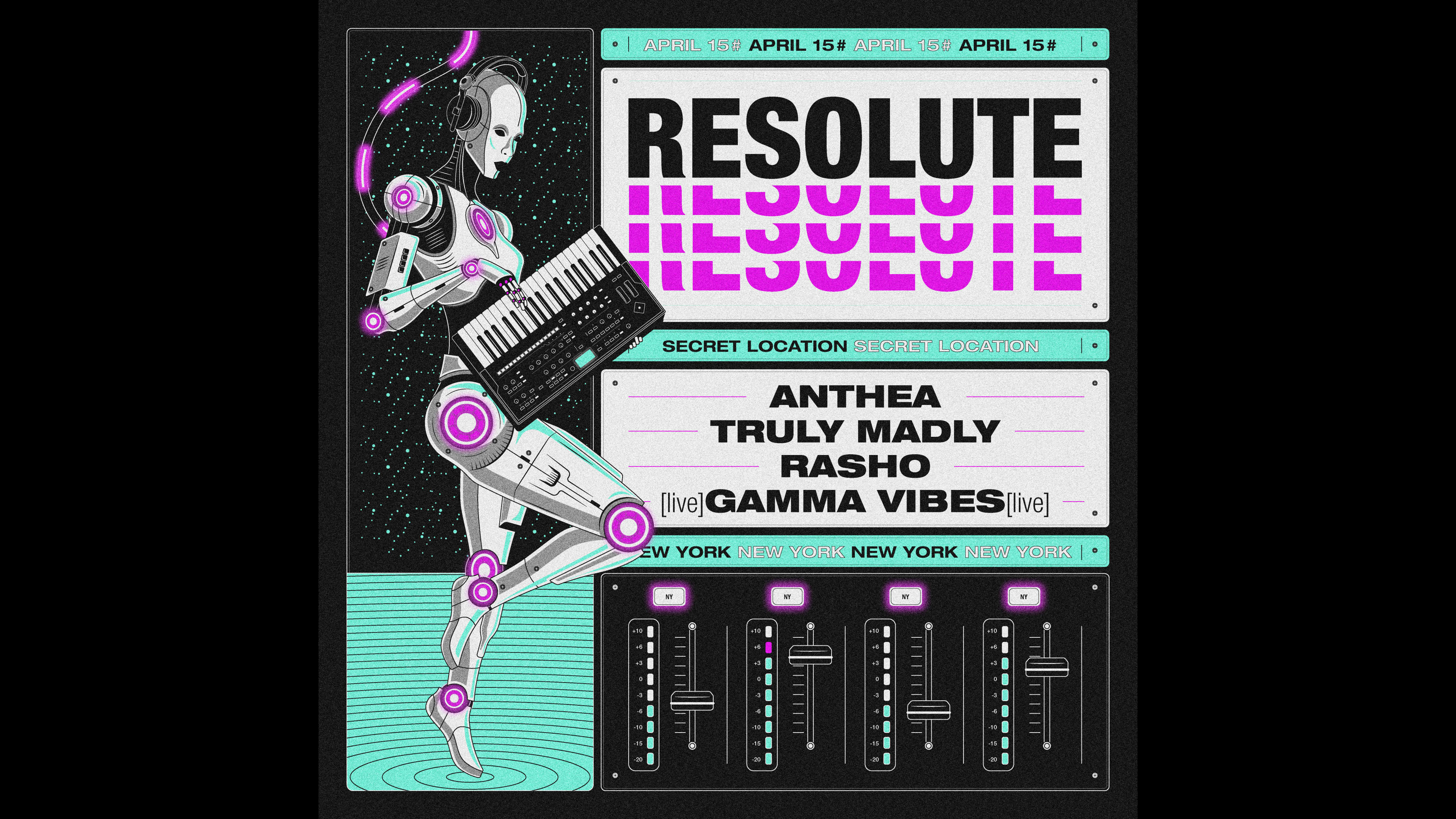 Resolute W/ Anthea, Truly Madly, Rasho & Gamma Vibes (Live) Cover