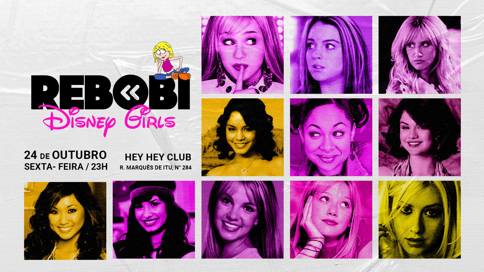 Rebobinights Disney Girls @ Hey Hey Club Cover