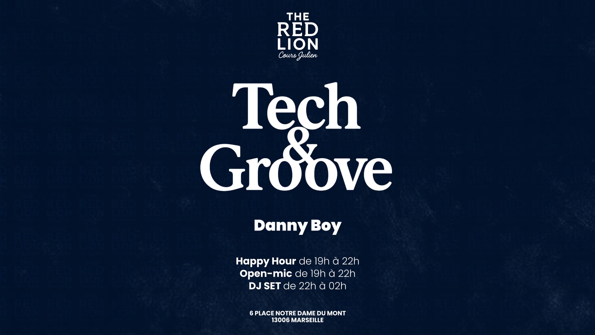Tech & Groove | Red Lion Cours Julien Cover