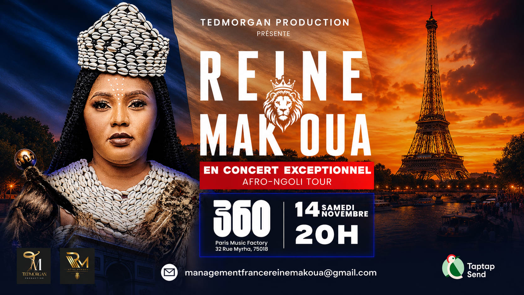 Reine Makoua  "Afro-Ngoli Tour" - Concert À Paris Cover