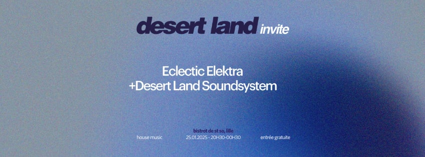 Desert Land Invite Eclectic Elektra Cover