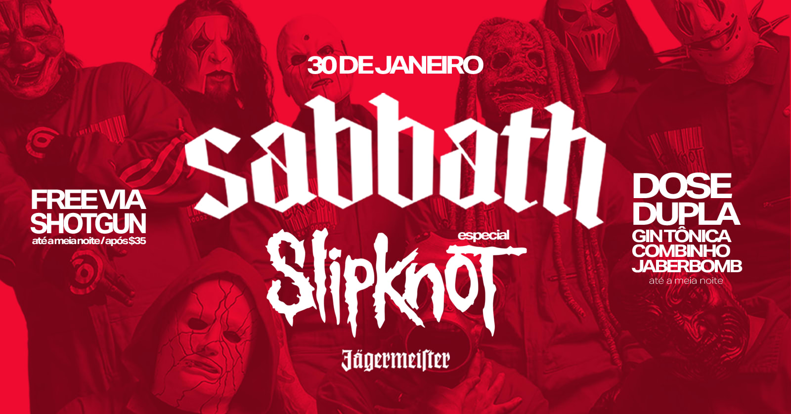 Sabbath (30/01) - Sexta! Cover