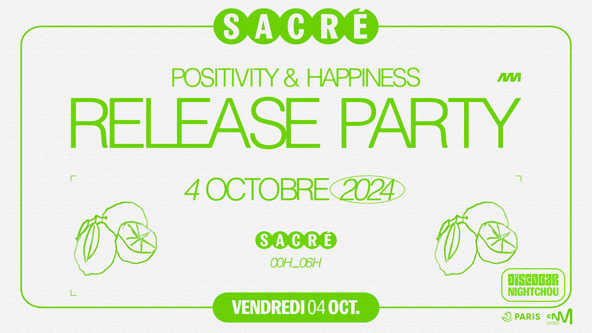 Sacré Présente : Amsem Positivity & Happiness Release Party Cover