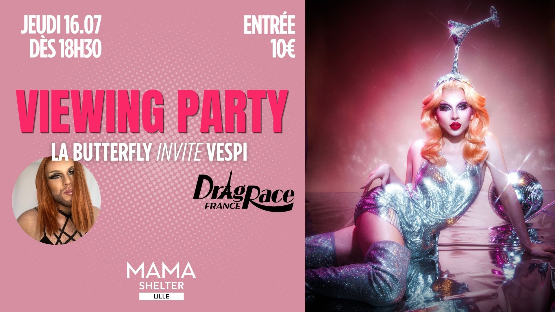 Mama Viewing Party - Drag Race France Ep2 Cover