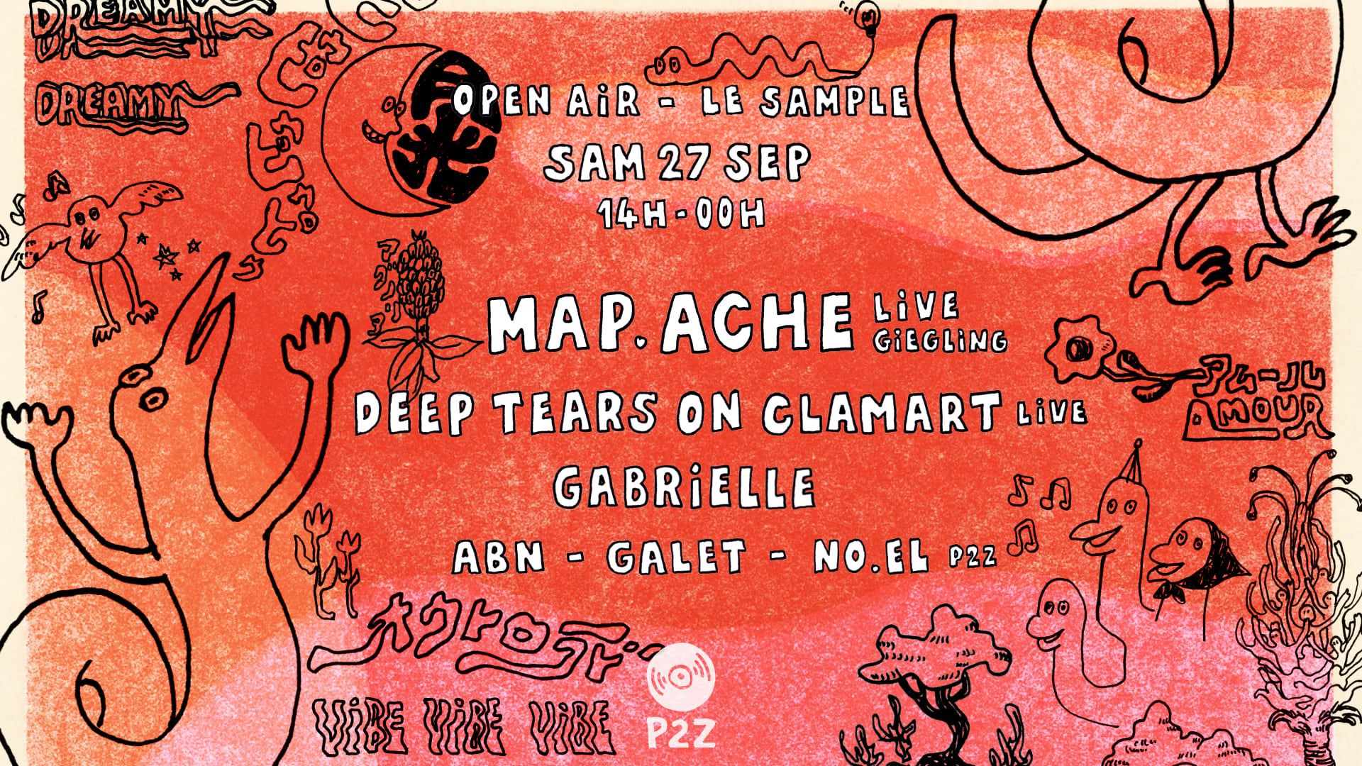 P2z - Map.Ache Live (Giegling), Dtoc Live, Gabrielle & P2z Cover