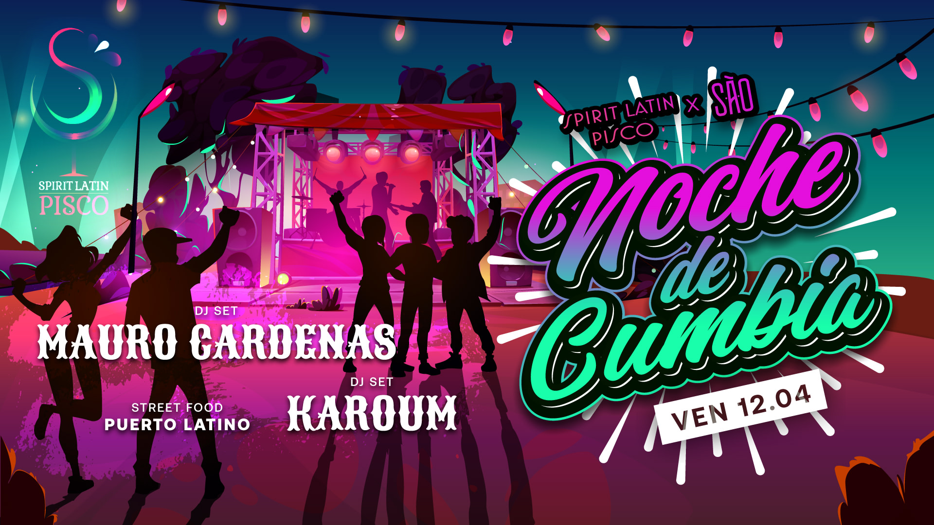 Sao - Noche De Cumbia - Ven 12.04 Cover