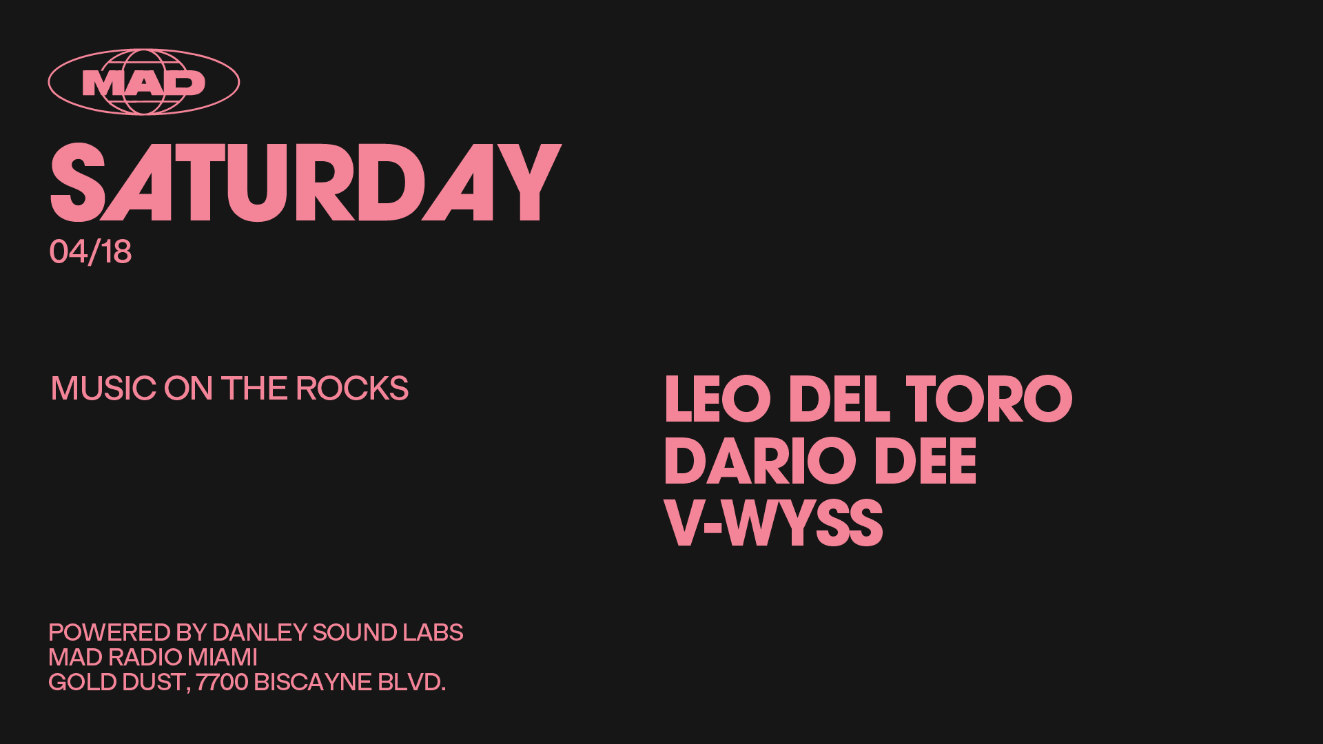 Music On The Rocks: Leo Del Toro, Dario Dee, V-Wyss Cover