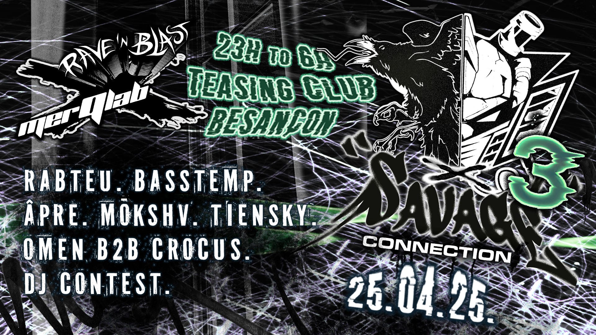 Savage Connection 3 : Rabteu, Basstemp, Apre, Mokshv Cover