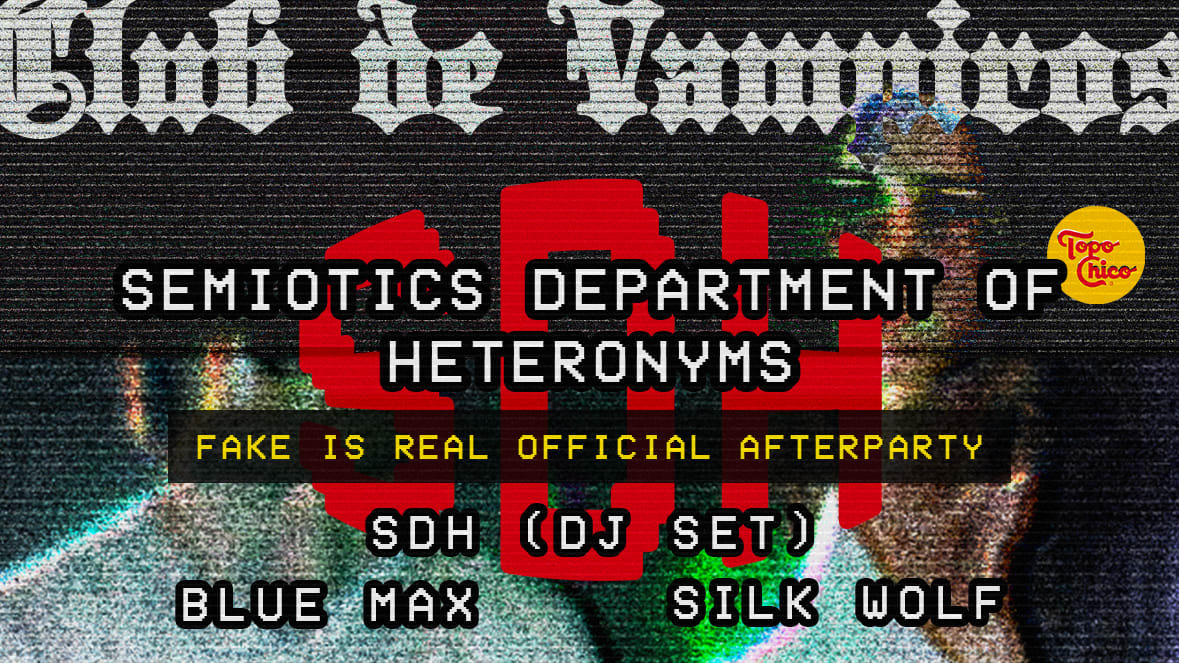 CDV Presents: Sdh Fake Is Real Official Afterparty Cover