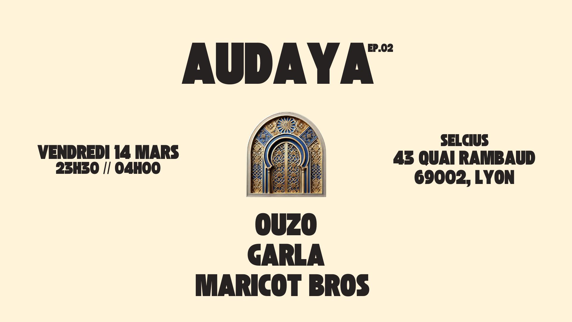 Audaya - Ouzo With Garla & Maricot Bros Cover