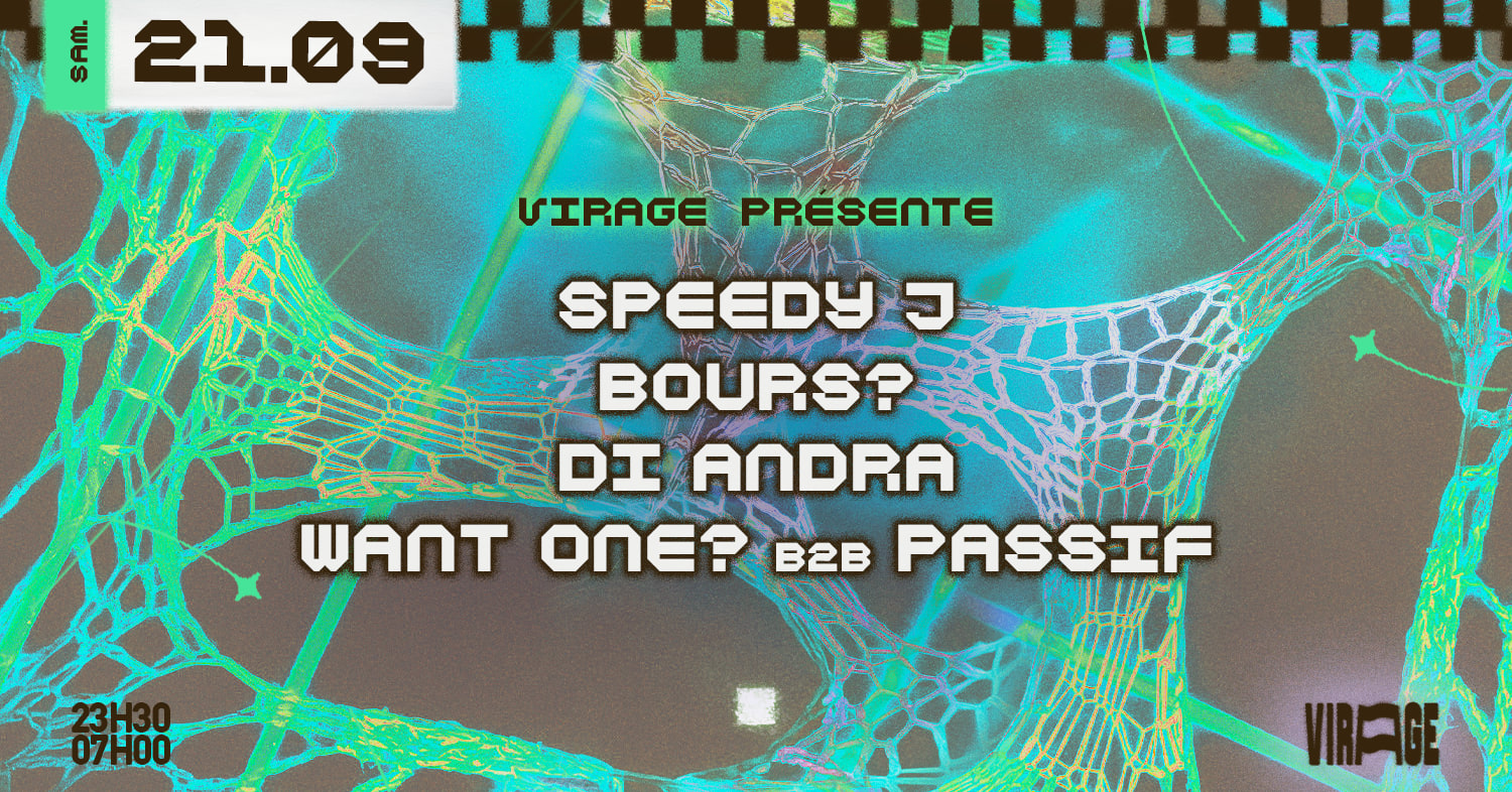 Virage Presente : Speedy J, Bours?, DI Andra, Want One? Cover
