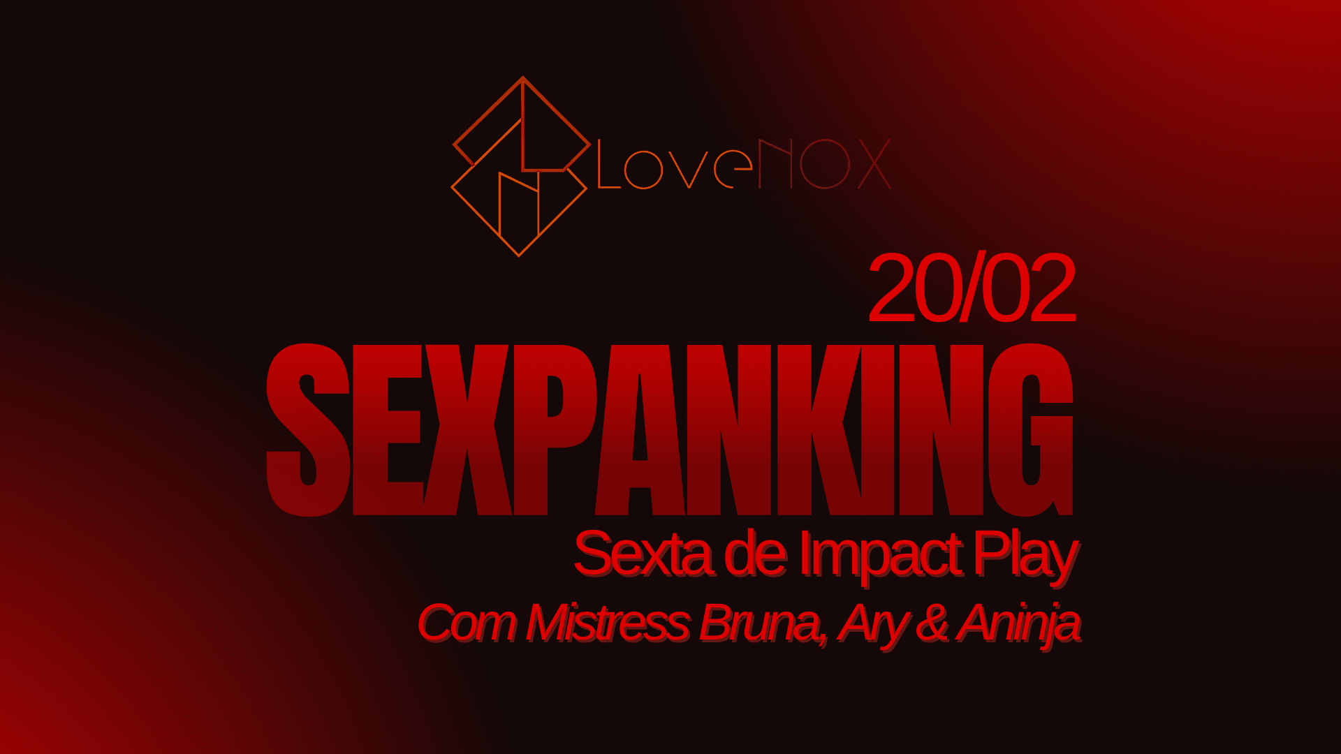 20/02 - Sexpanking: Com Mistress Bruna, Ary & Aninja Cover