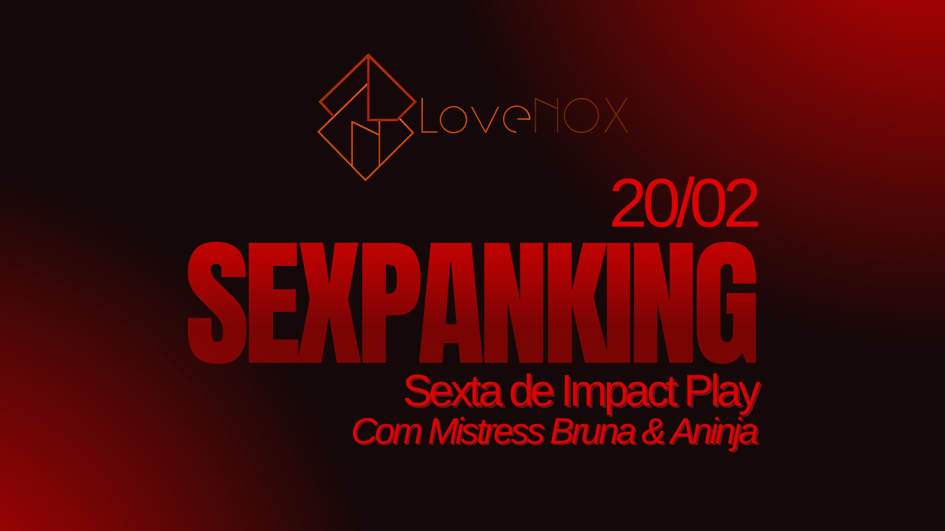 20/02 - Sexpanking: Com Mistress Bruna & Aninja Cover