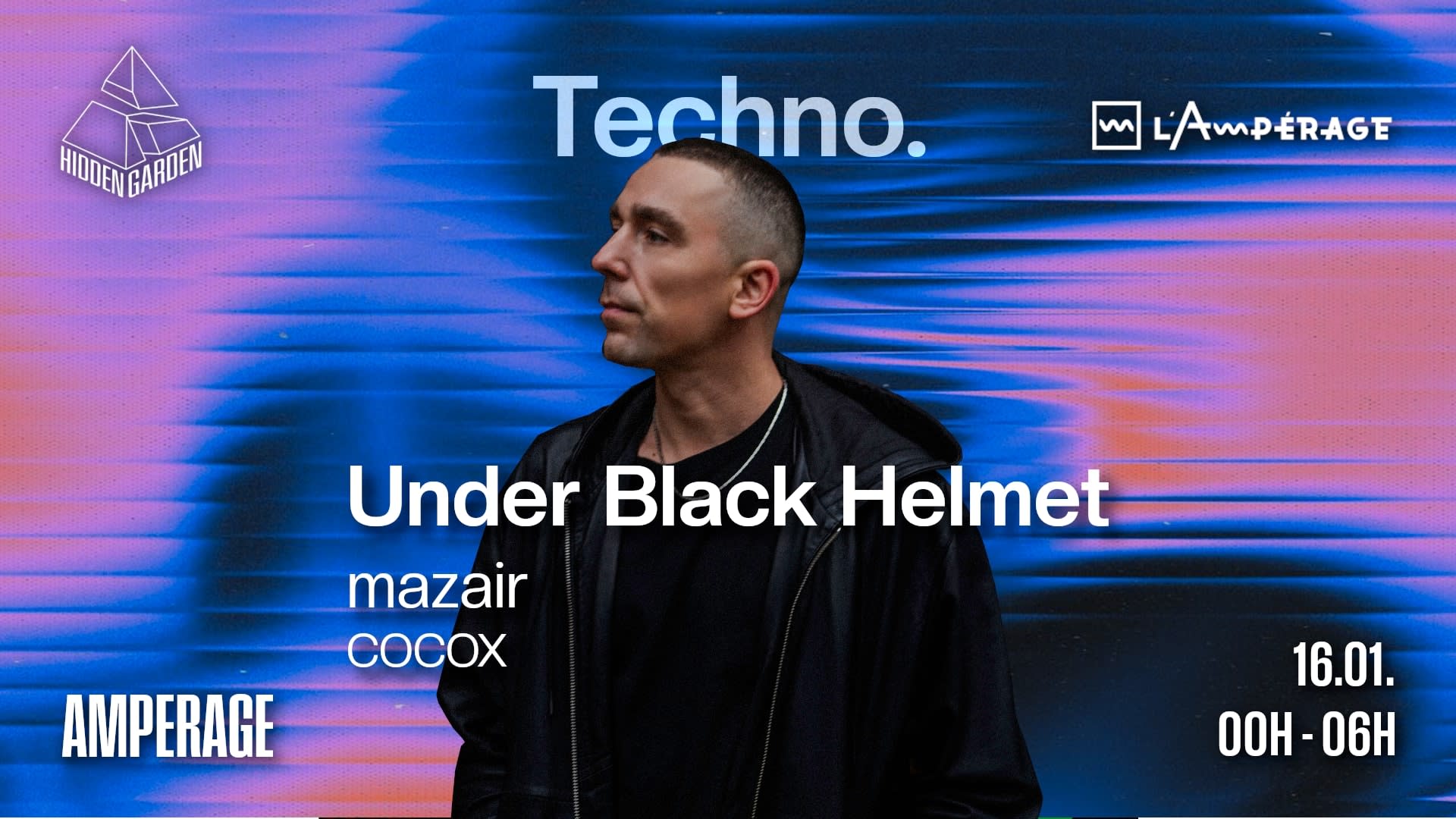 Hidden Garden Invite Under Black Helmet & Mazair Cover