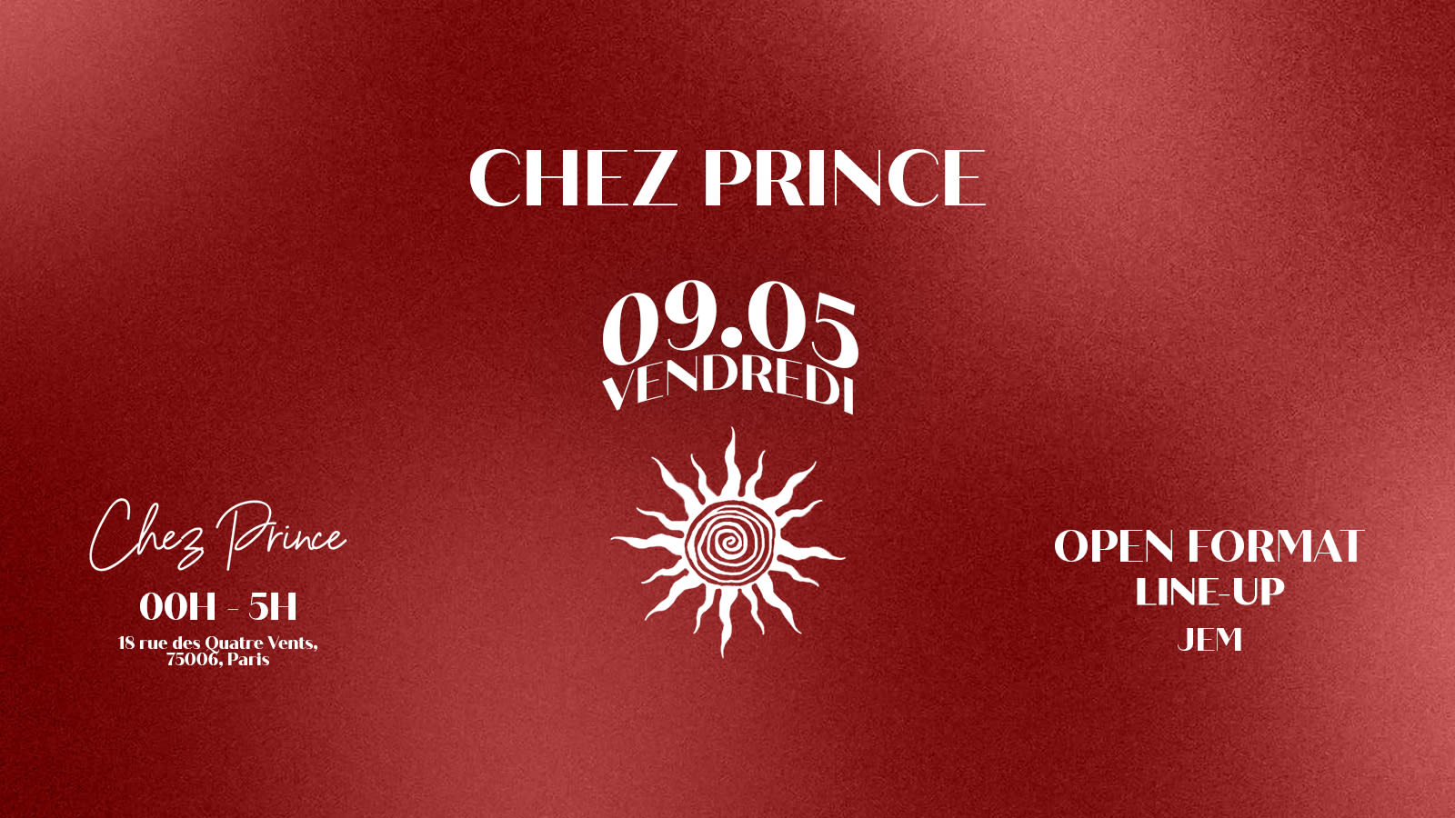 Friday At | @Chez Prince Cover