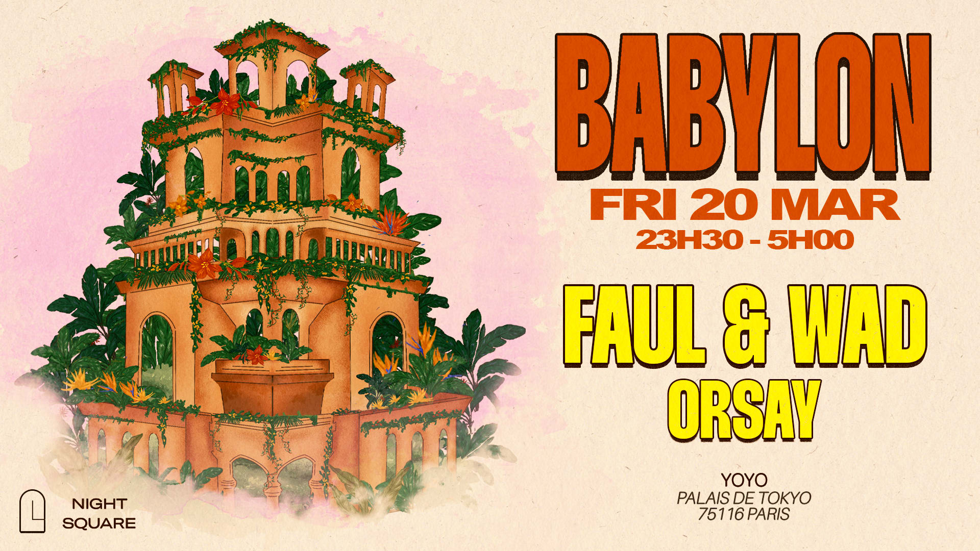 Babylon Invite Faul & Wad And Orsay @Yoyo Cover